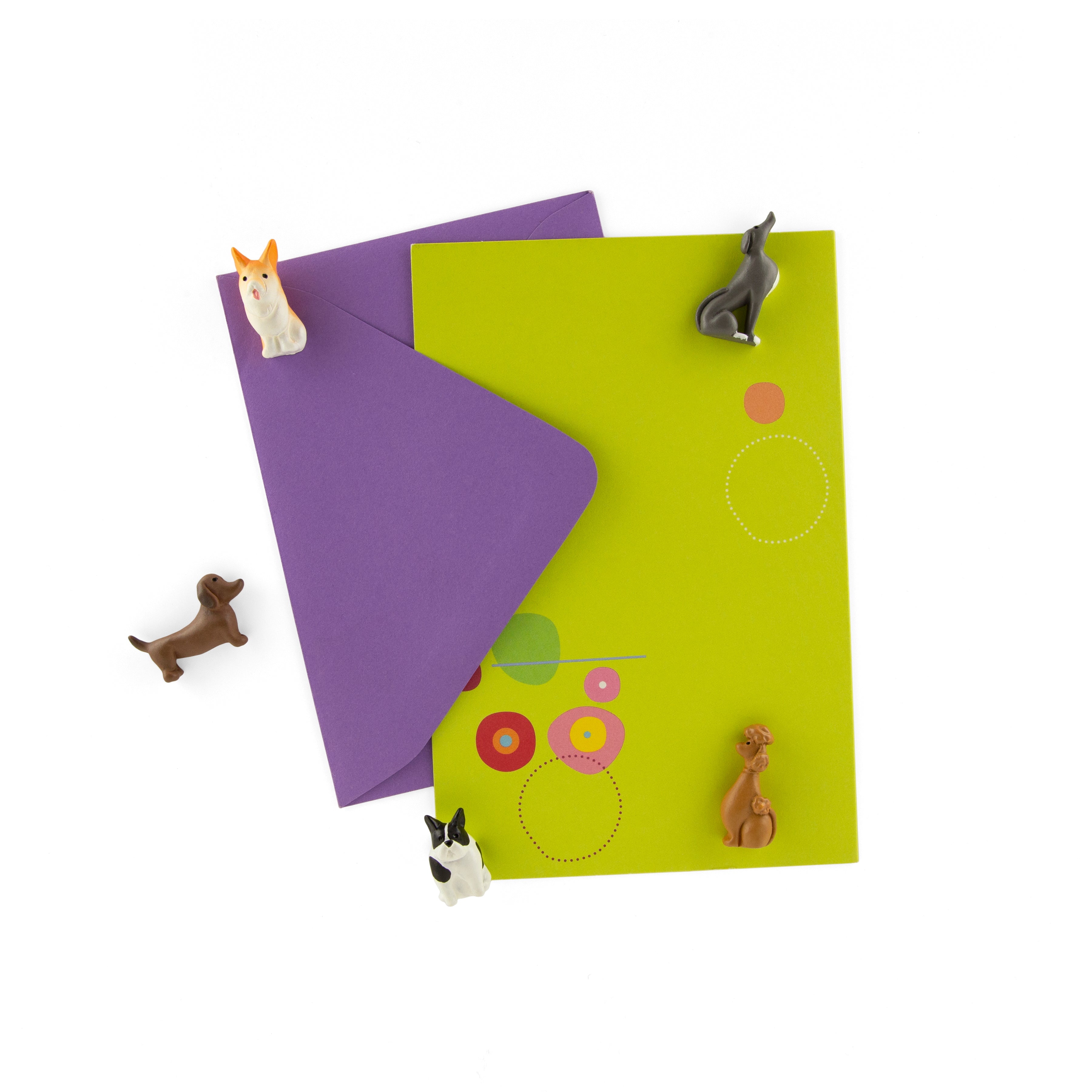 colorful dog magnets