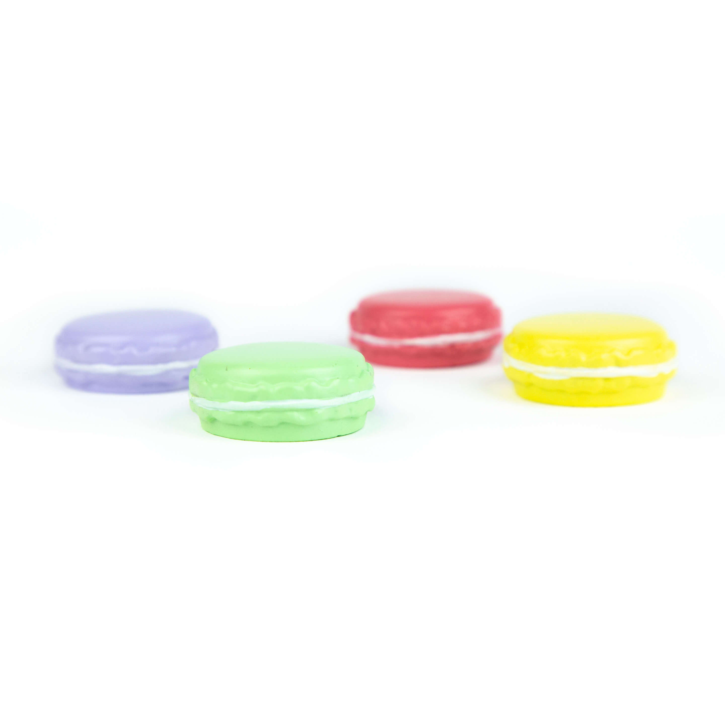 colorful MACARON magnets ICONIC packaging s/4