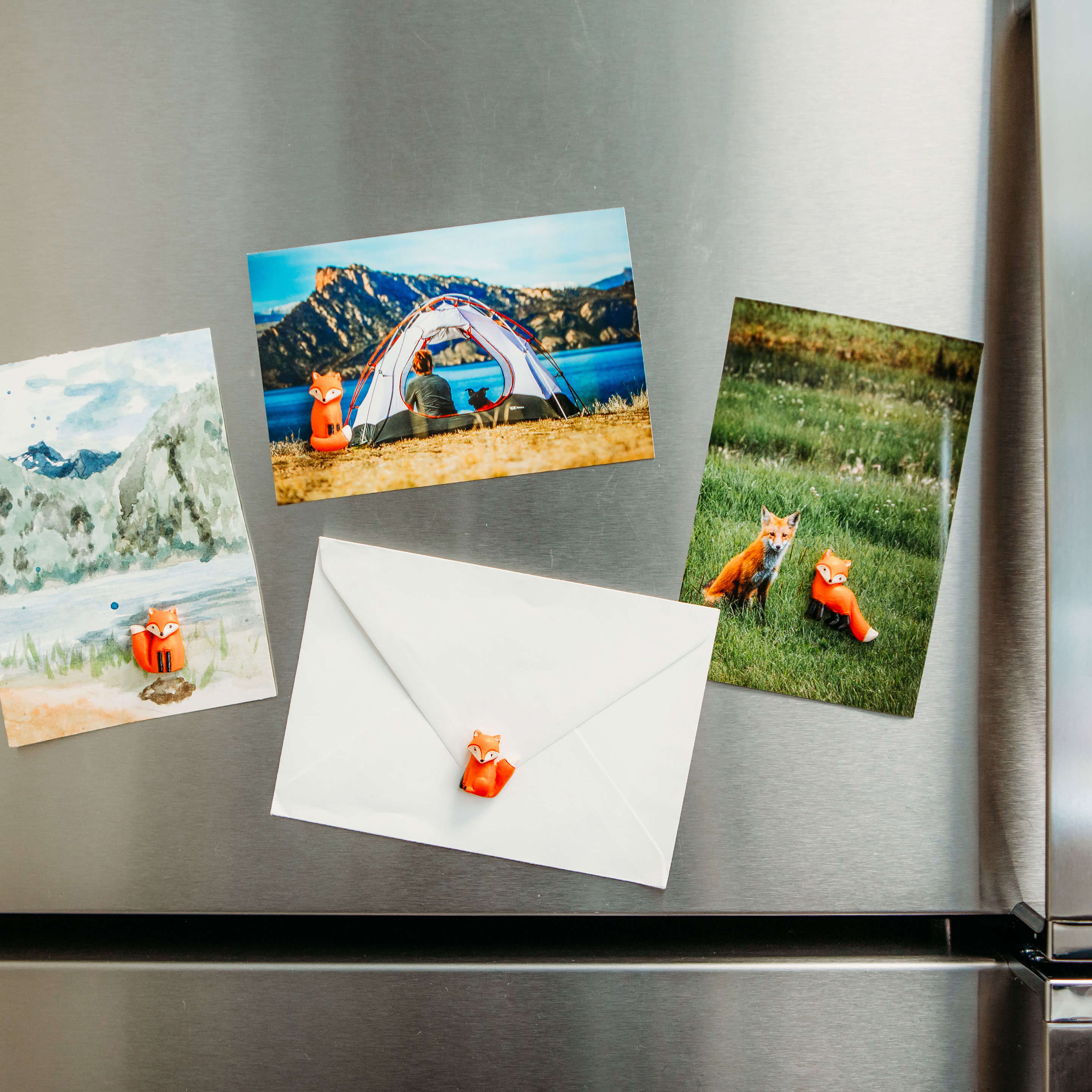colorful FOX magnets s/4