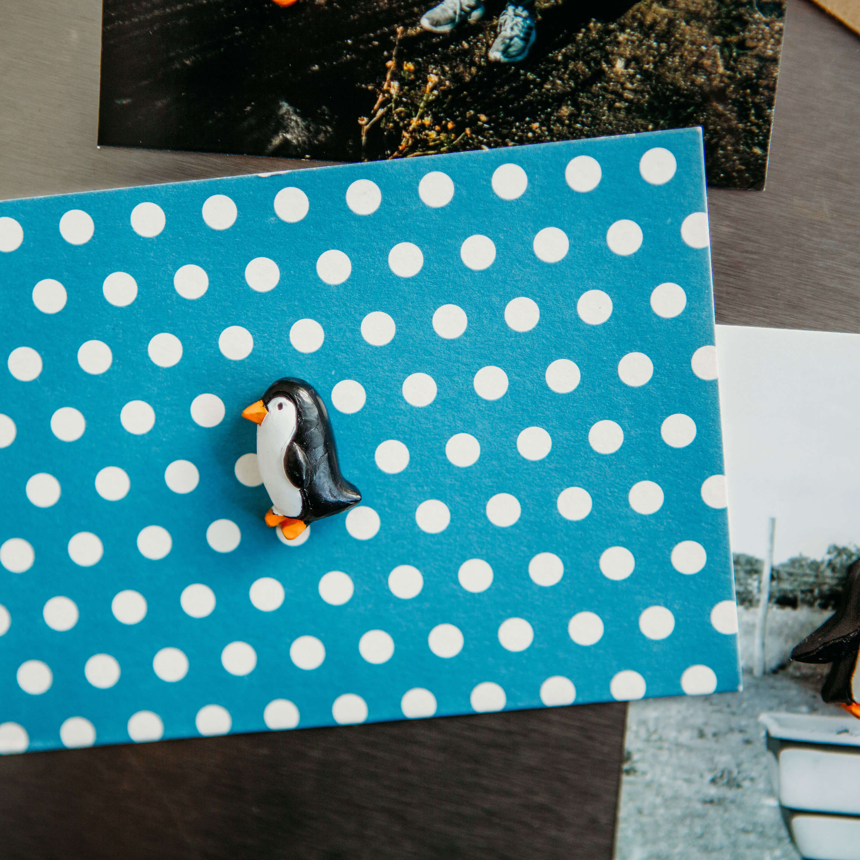colorful PENGUIN magnets s/4