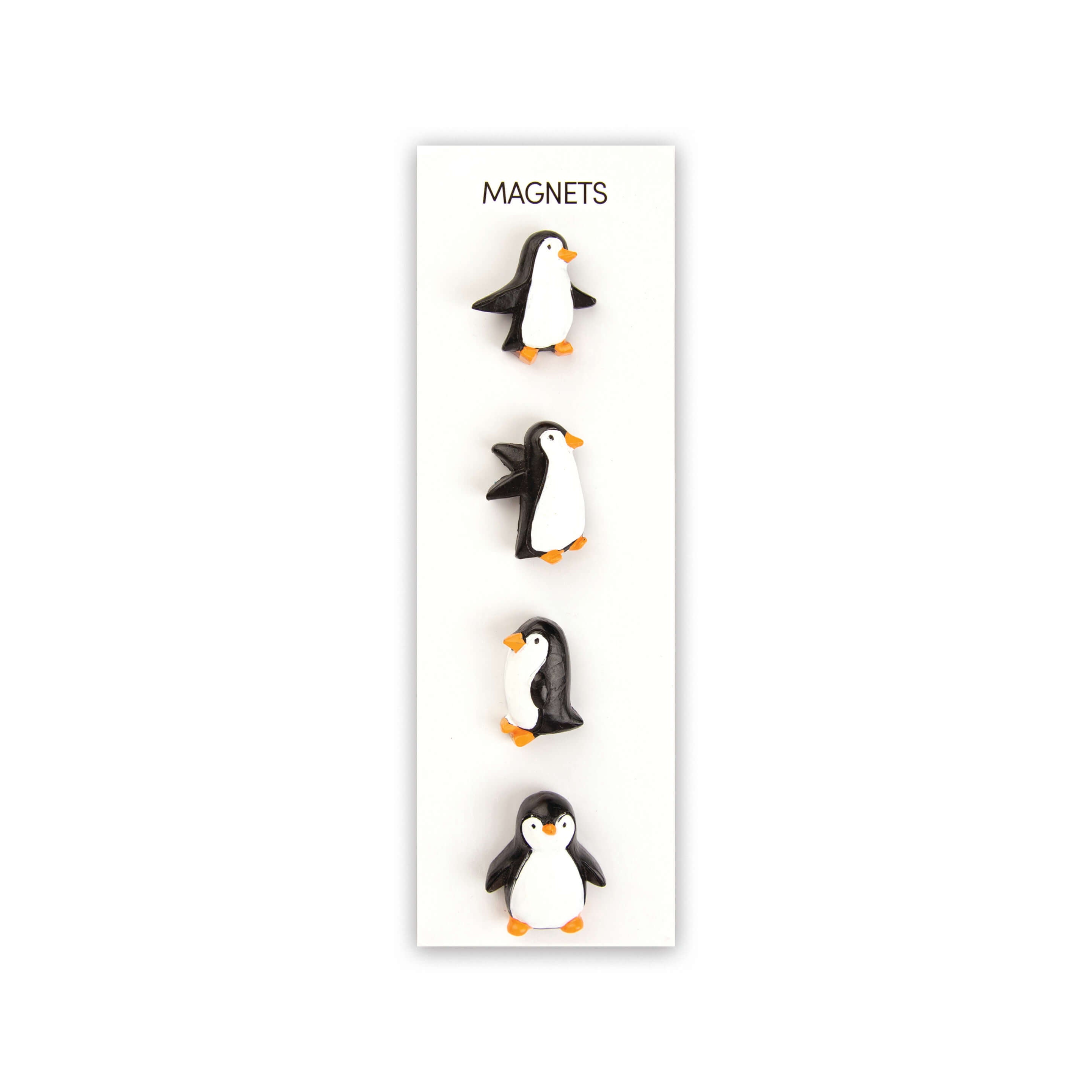 colorful PENGUIN magnets s/4