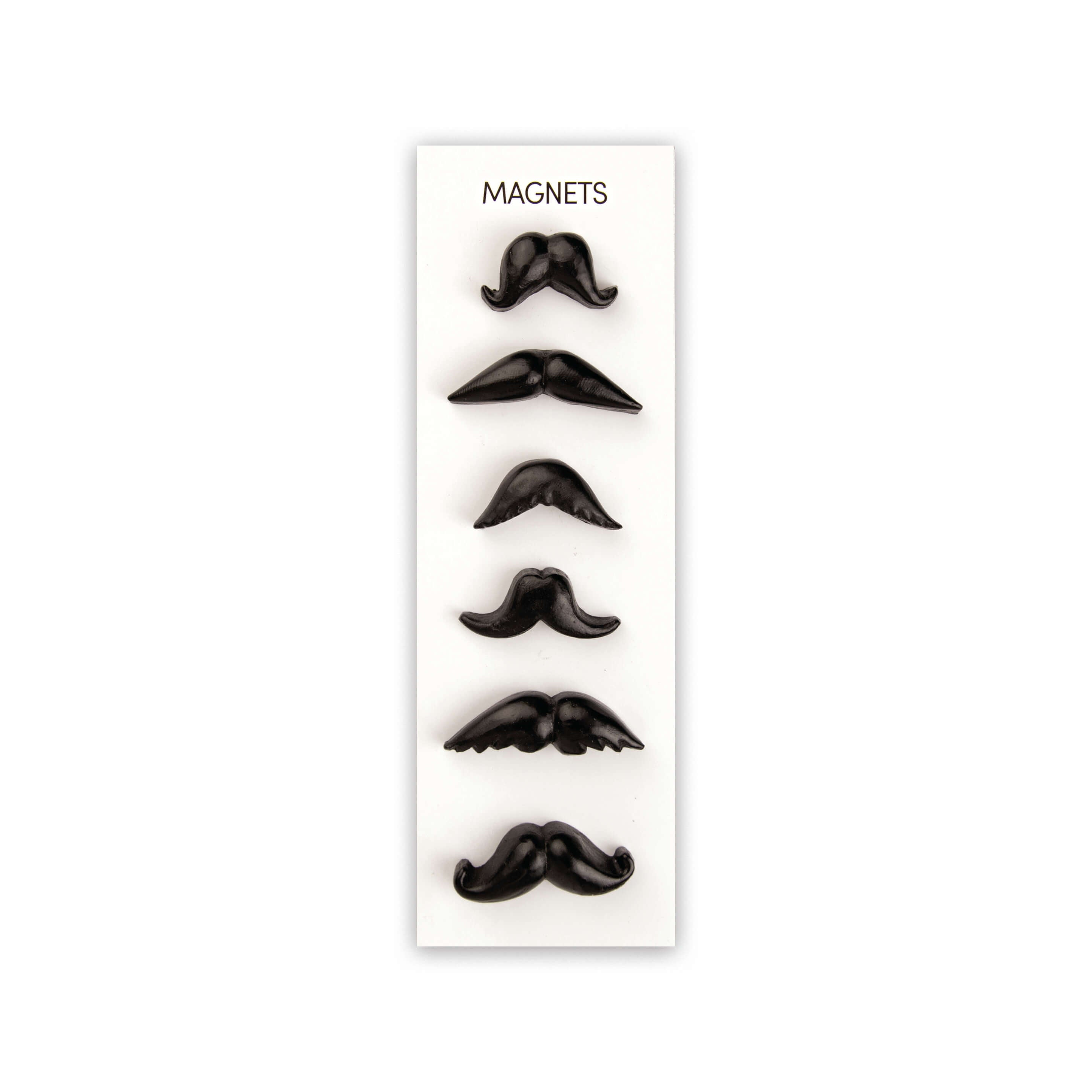 colorful MUSTACHE magnets s/6
