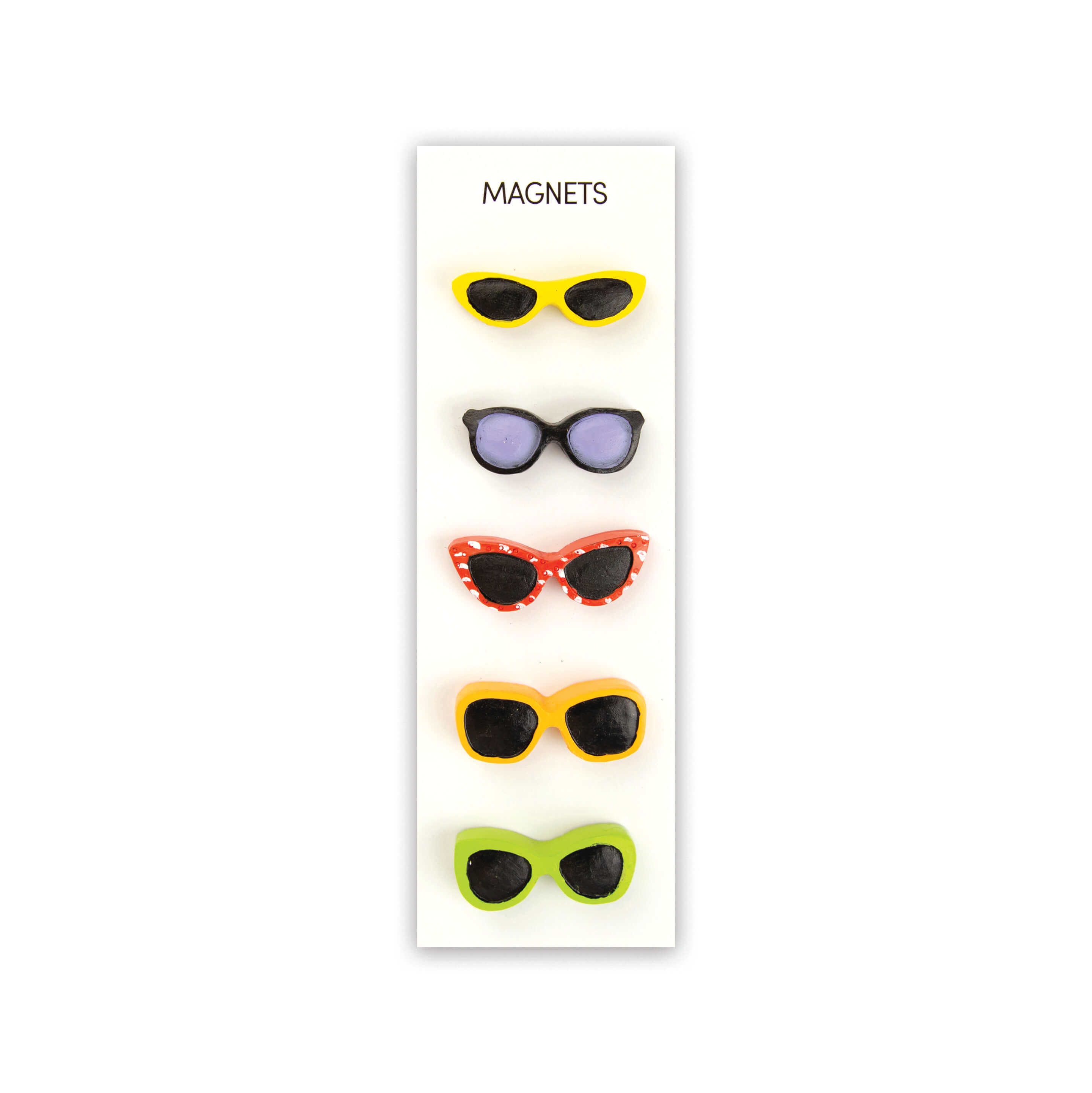 colorful SUNGLASSES magnets s/5