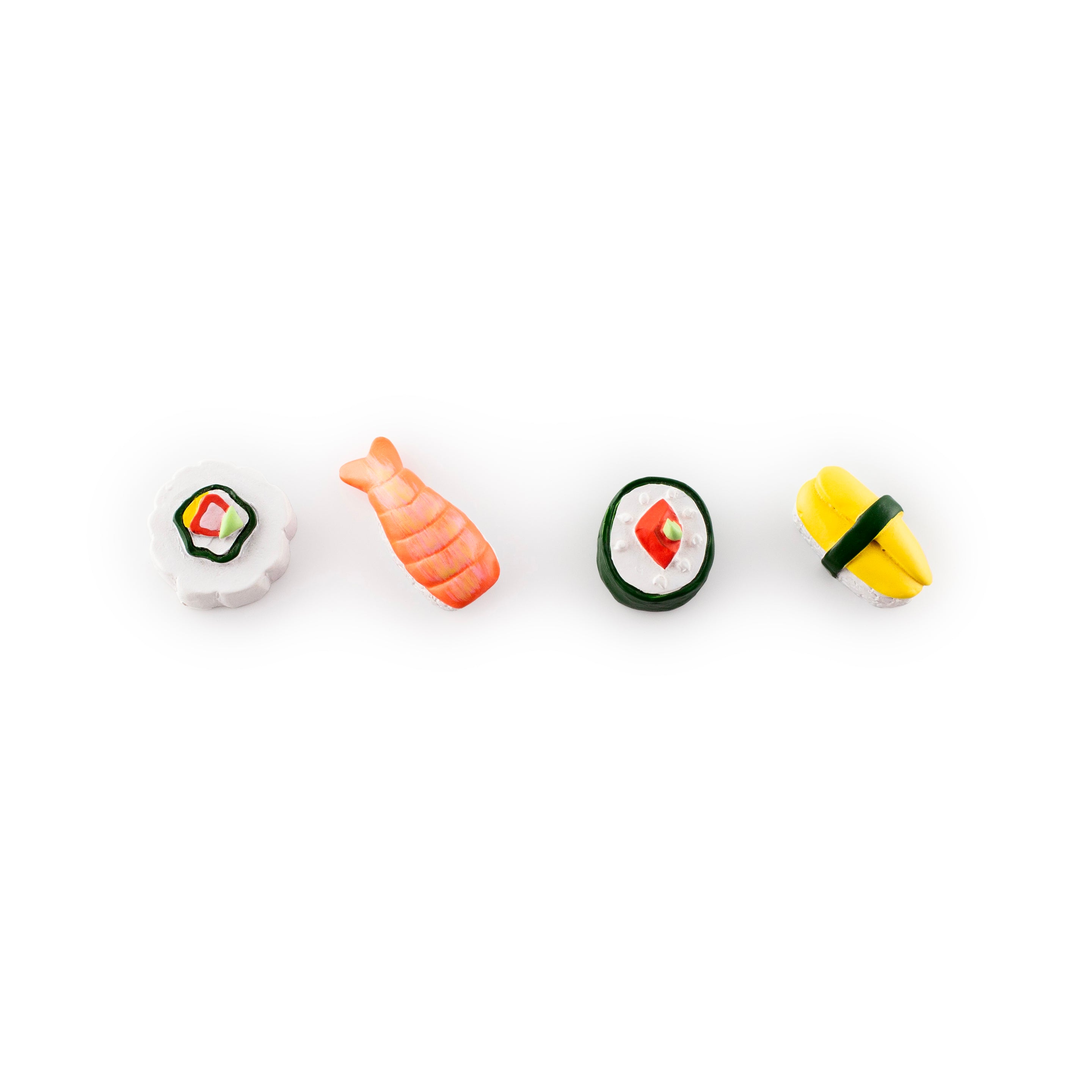 colorful SUSHI magnets ICONIC packaging s/4