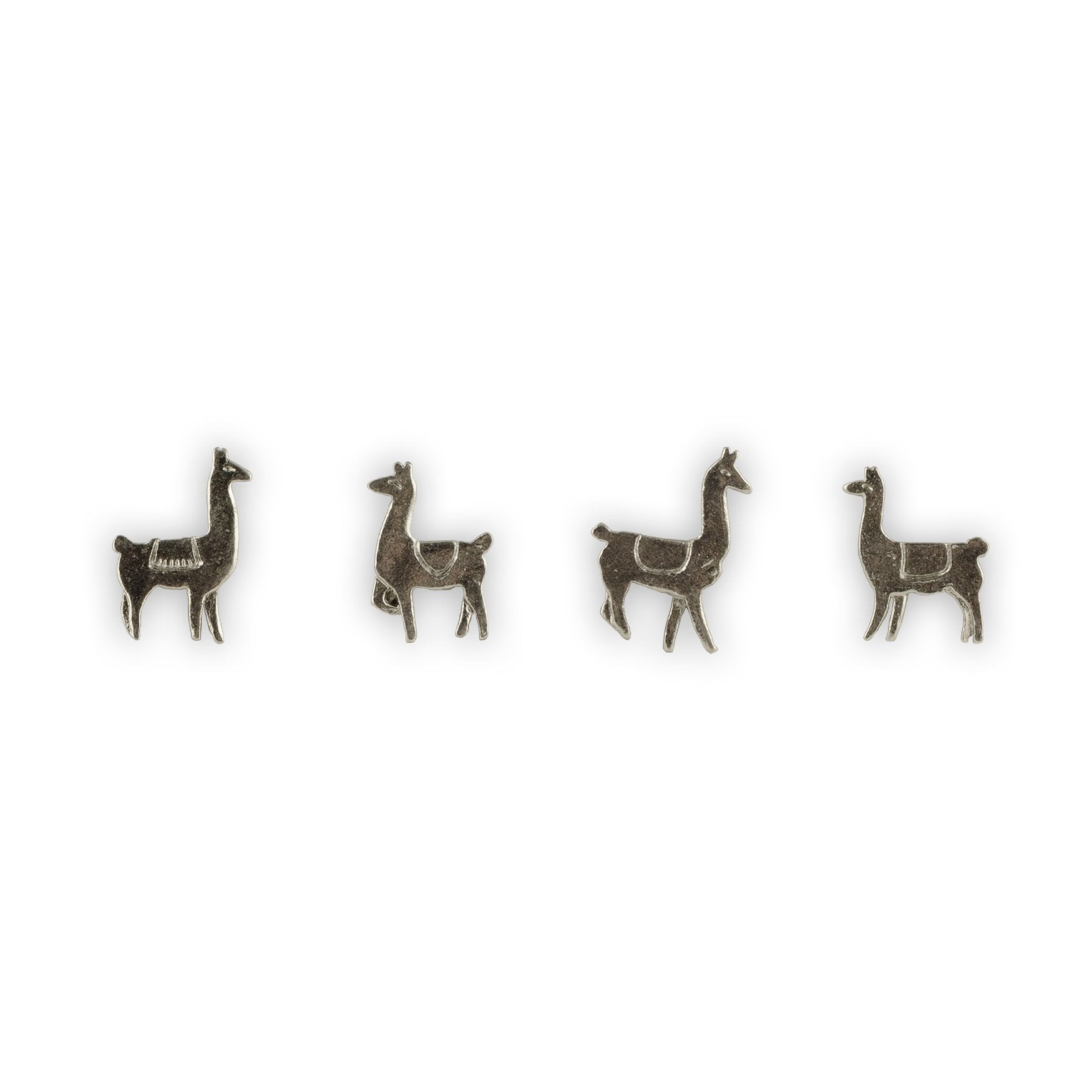 cast metal llama magnets