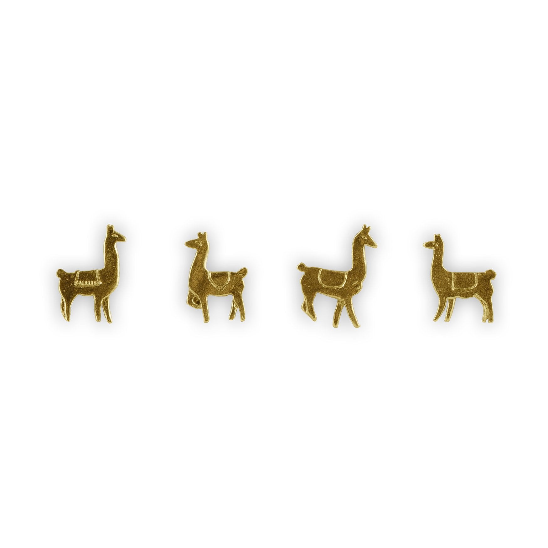 cast metal llama magnets