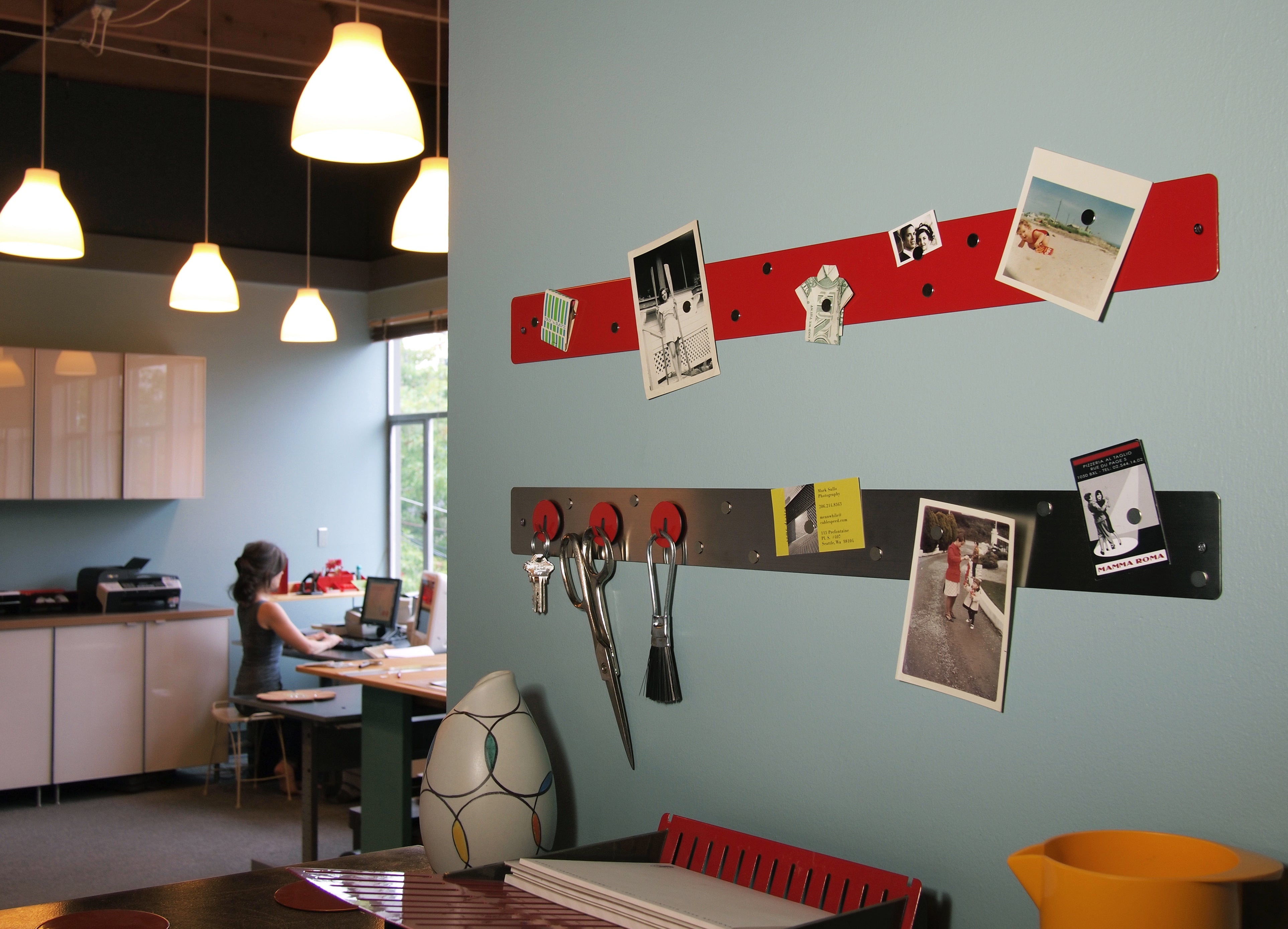 large magnetic strip bulletin board
