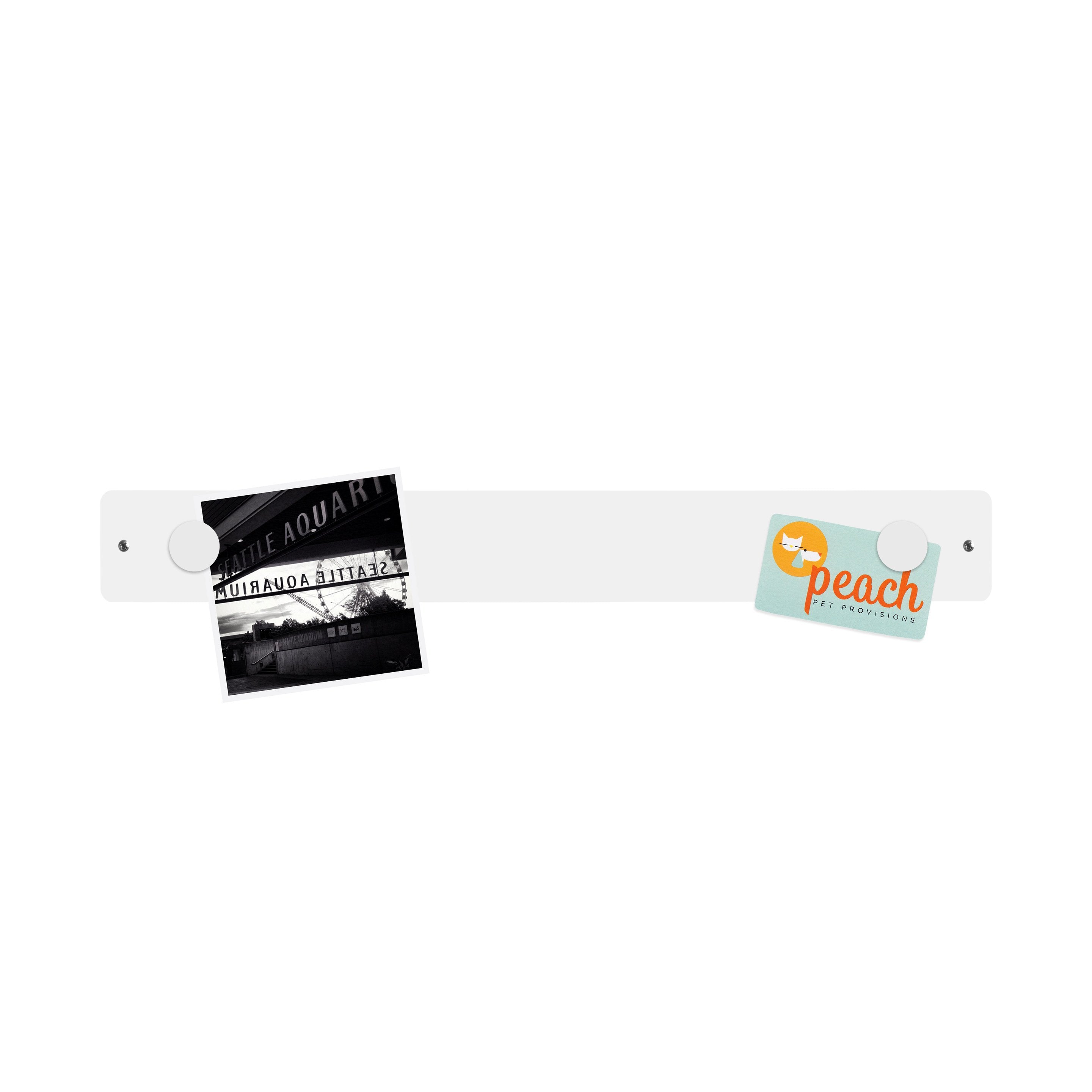 magnetic strip bulletin board long wide