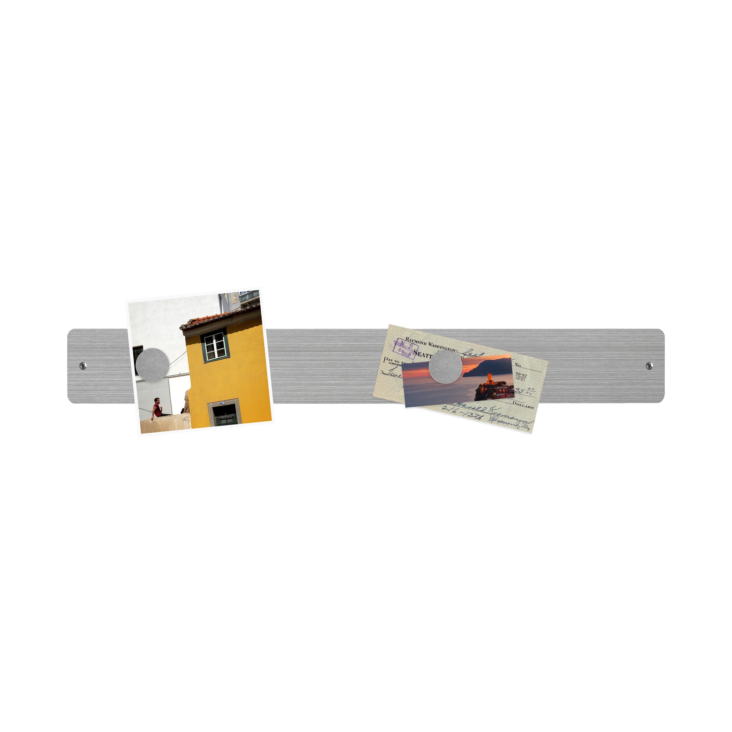 magnetic strip bulletin board long wide