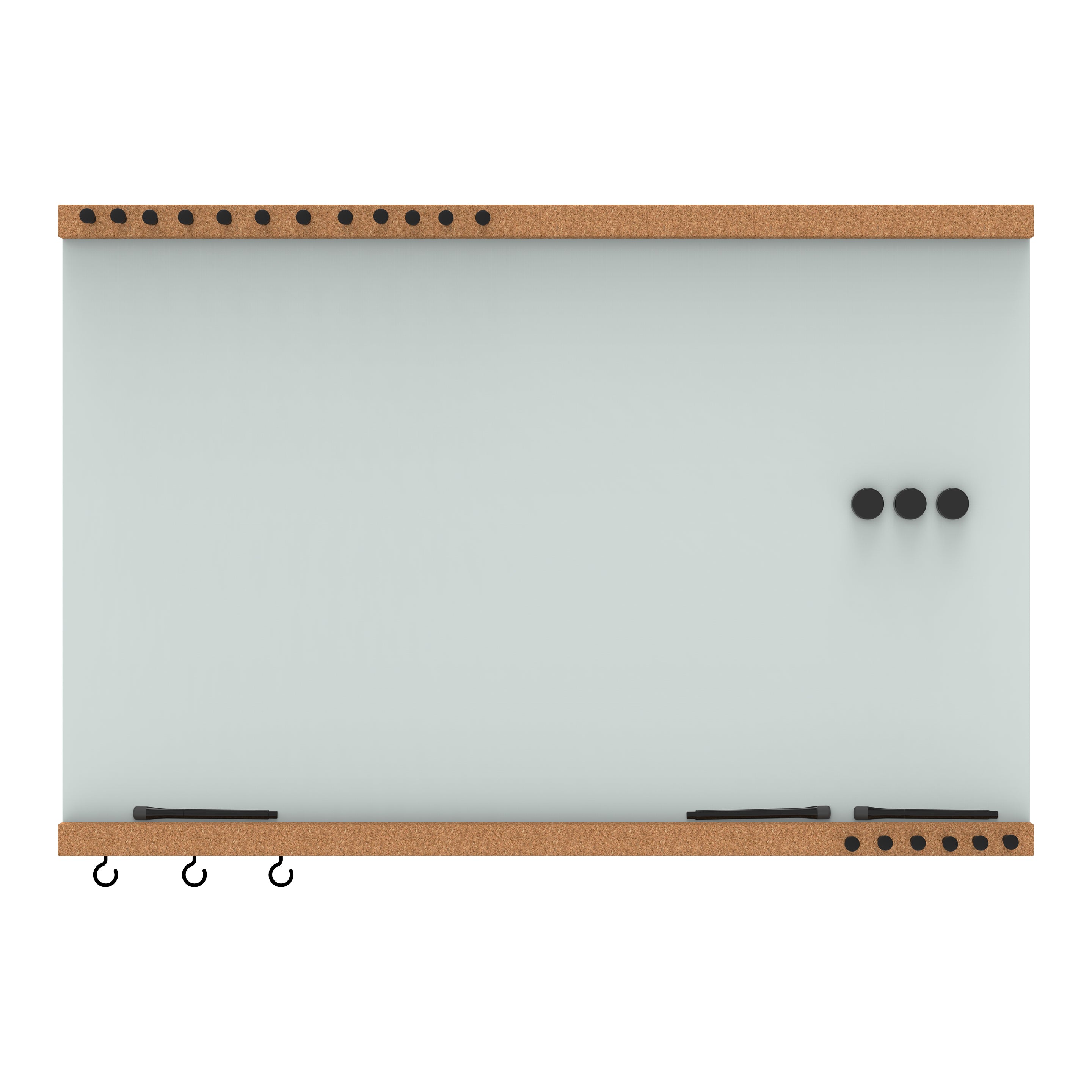 Steel Strip for Magnet Bulletin Boards Pin Board Organizational Strip Memo Strip  Magnet Holder for Wall Magnet Holder Board 