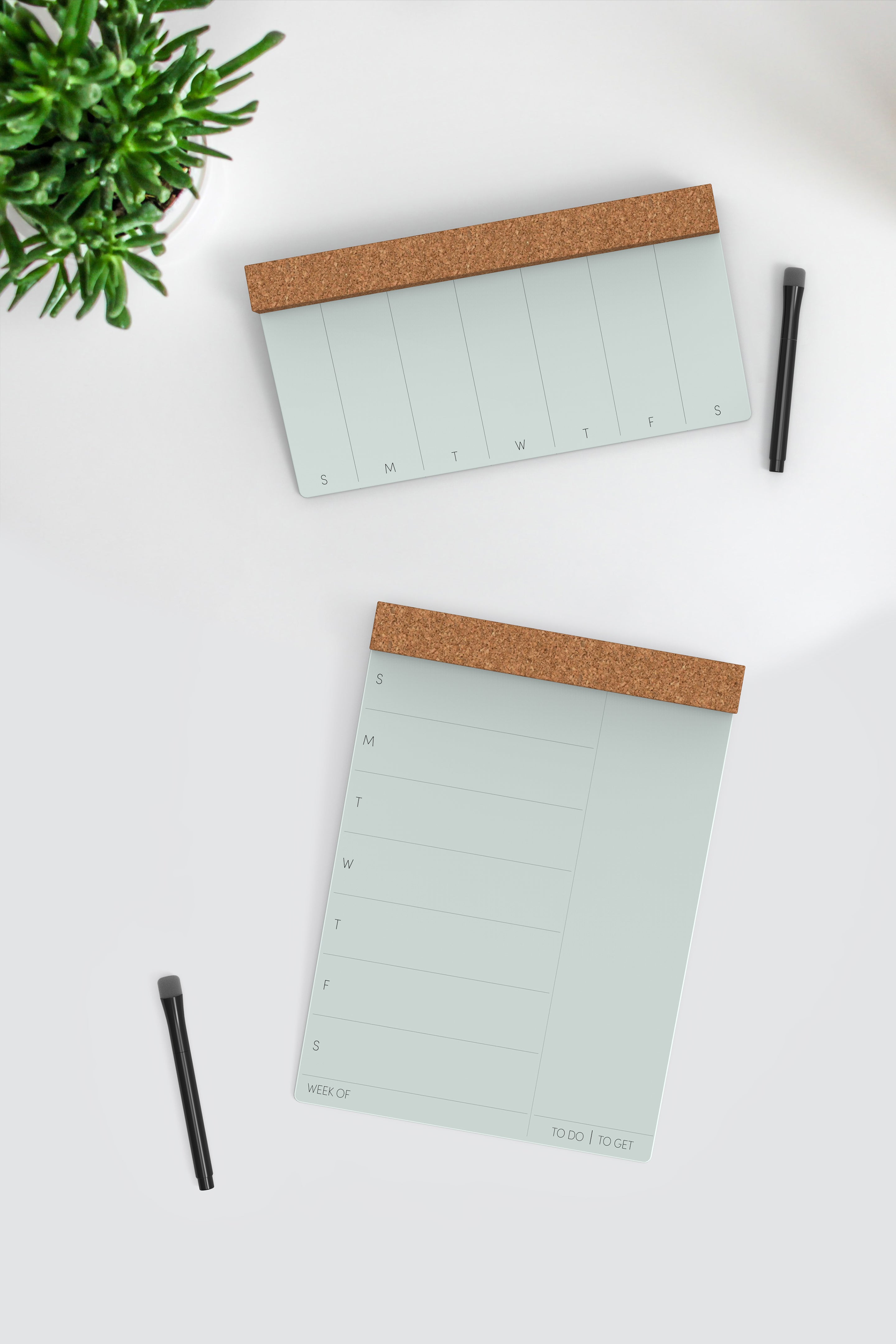 glassencorque wide weekly desktop dry-erase board