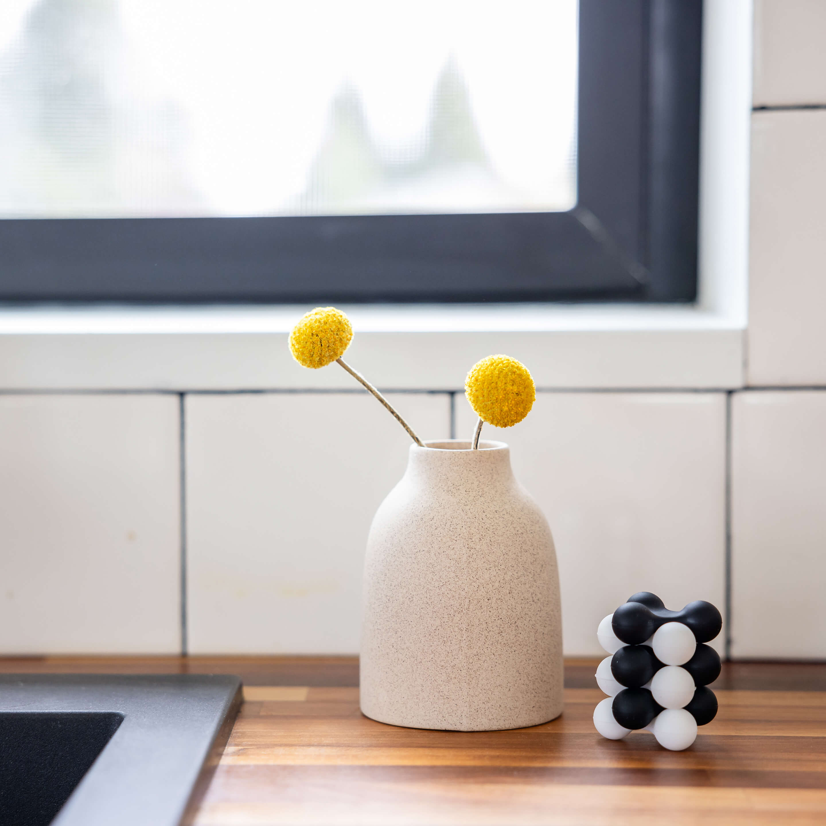 trivlets mini trivets s/6 BLACK + WHITE