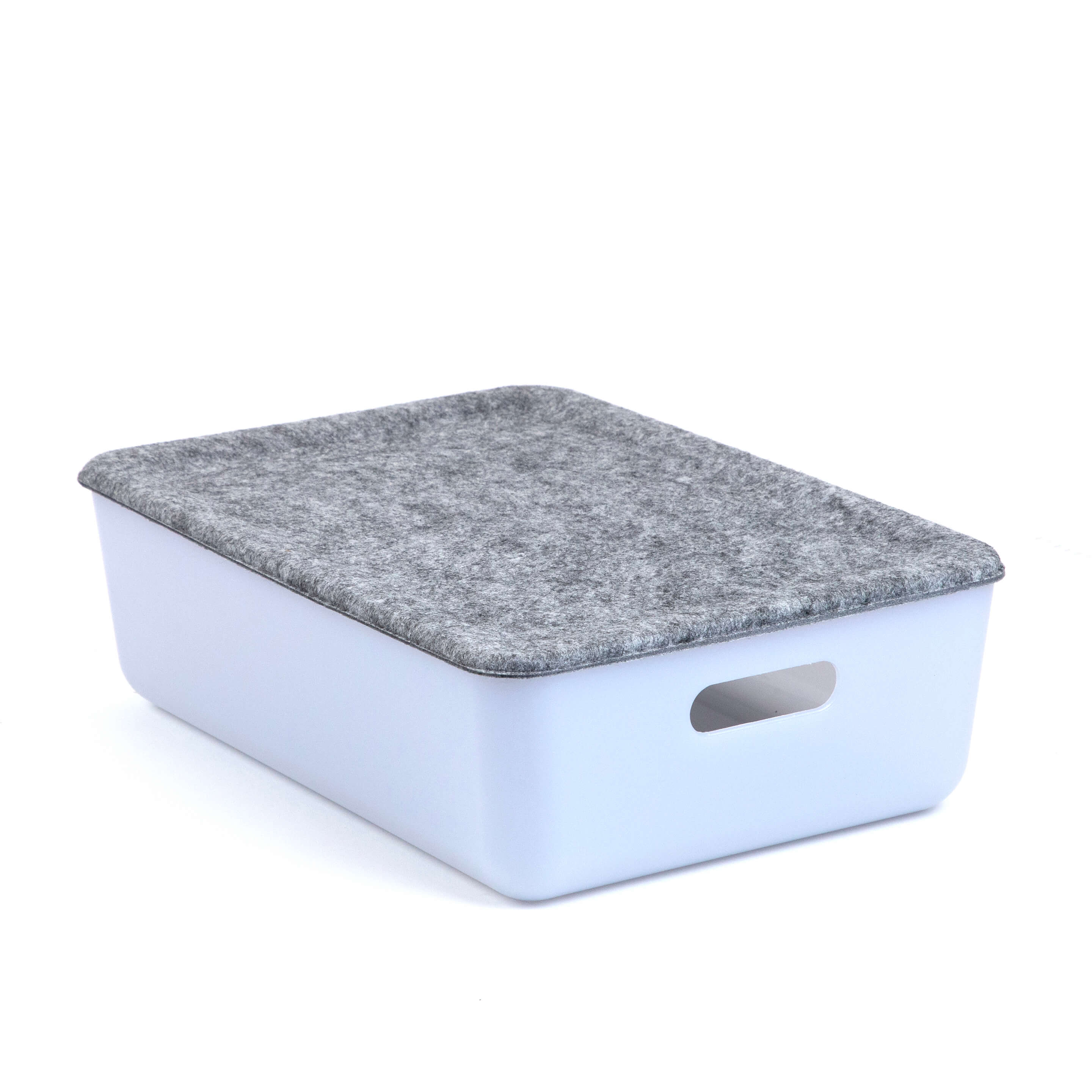 reSTAK recycled FELT medium storage lid + tray