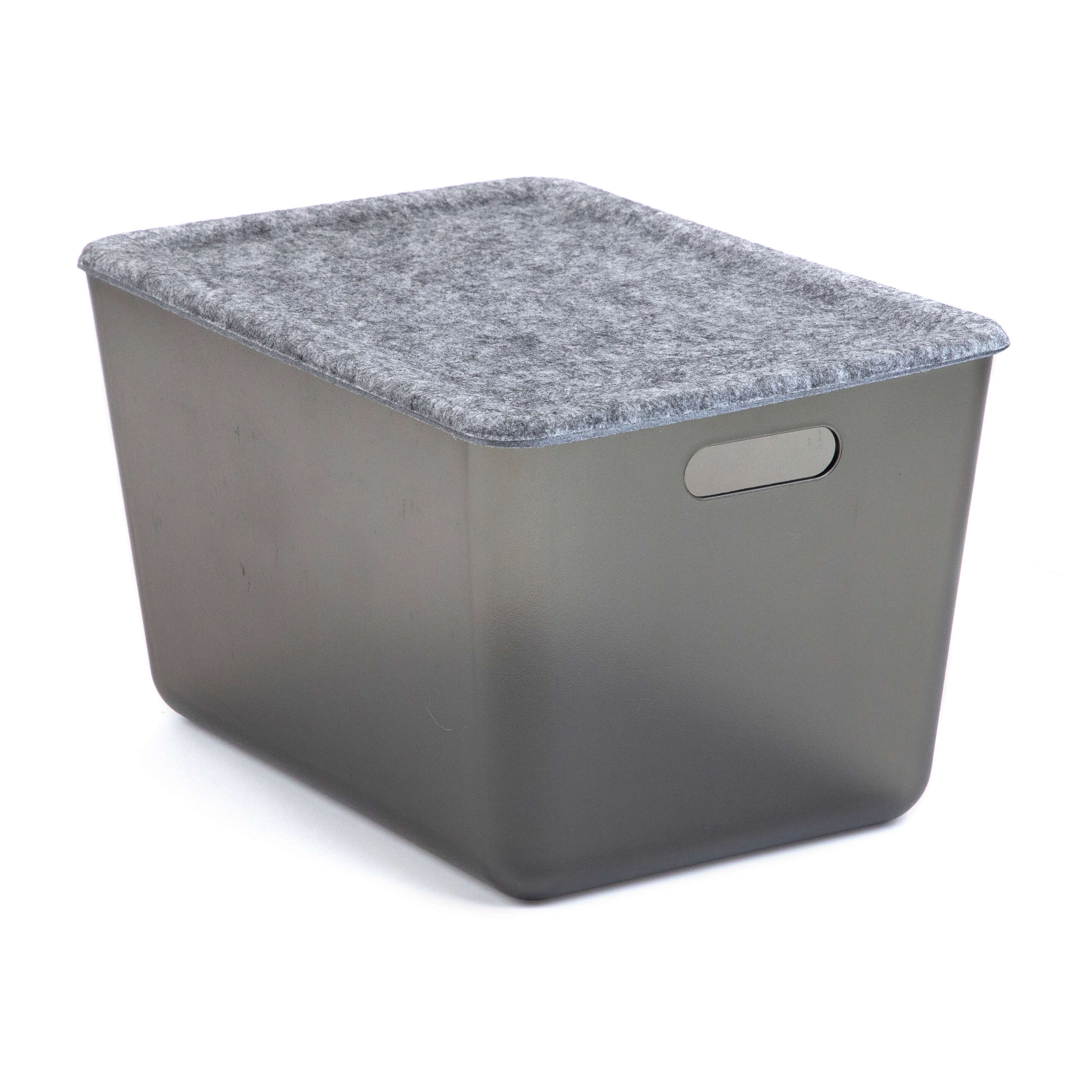 reSTAK recycled FELT medium storage lid + tray