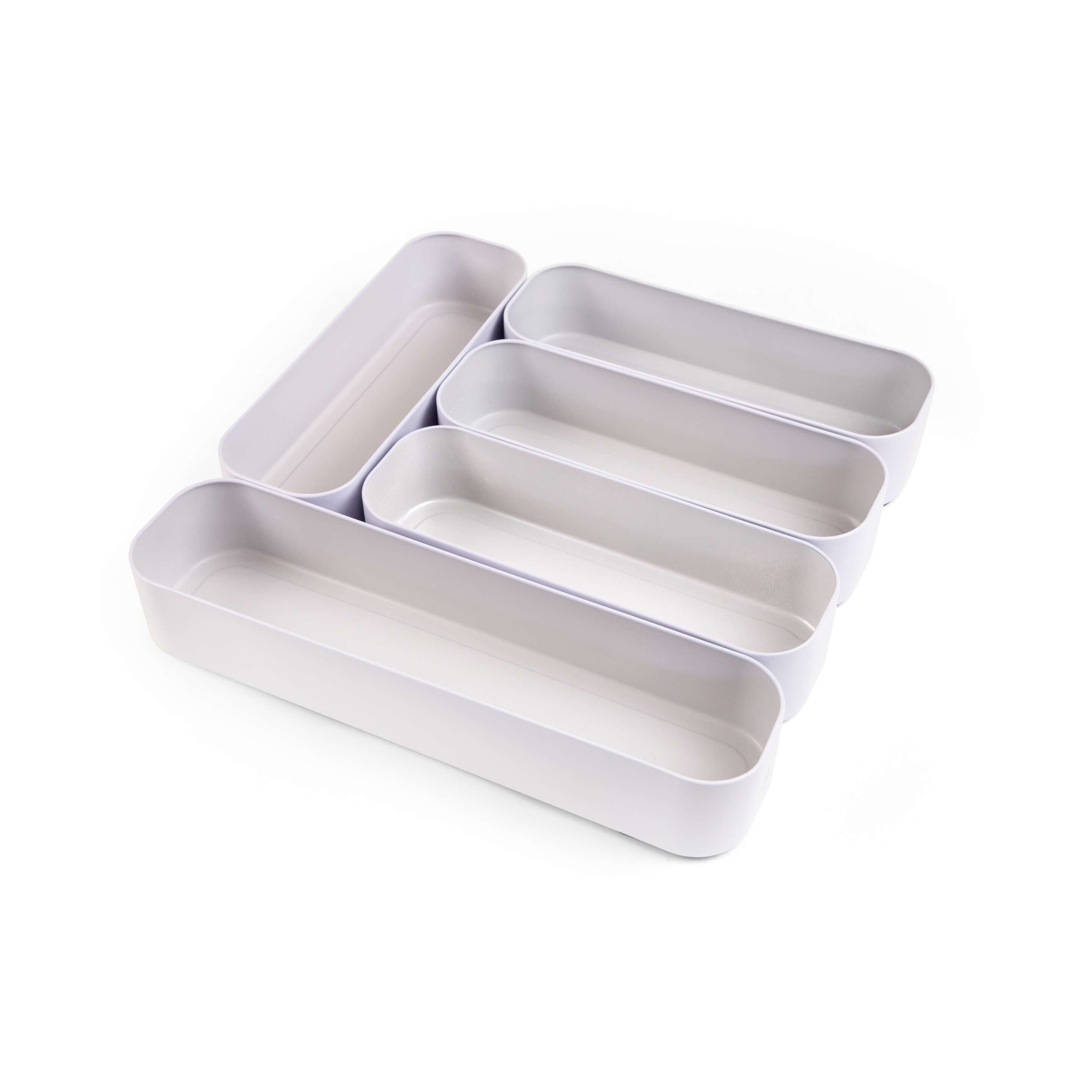 metal stacking bins + drawer organizers sets of 5 utensil 2"