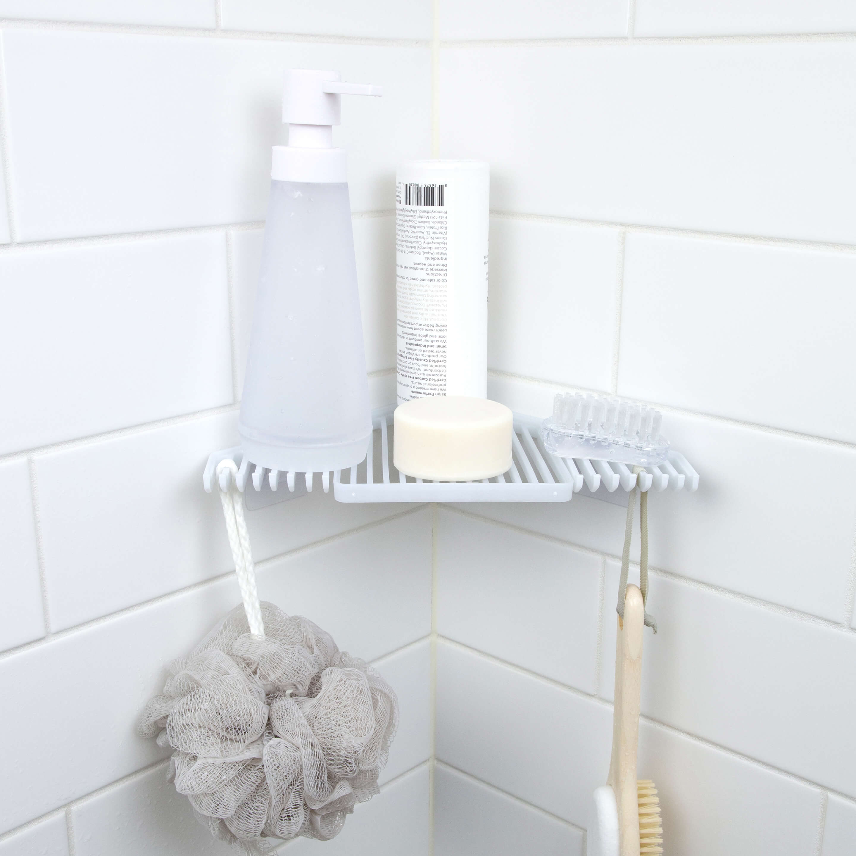 aquafolio corner shower shelf