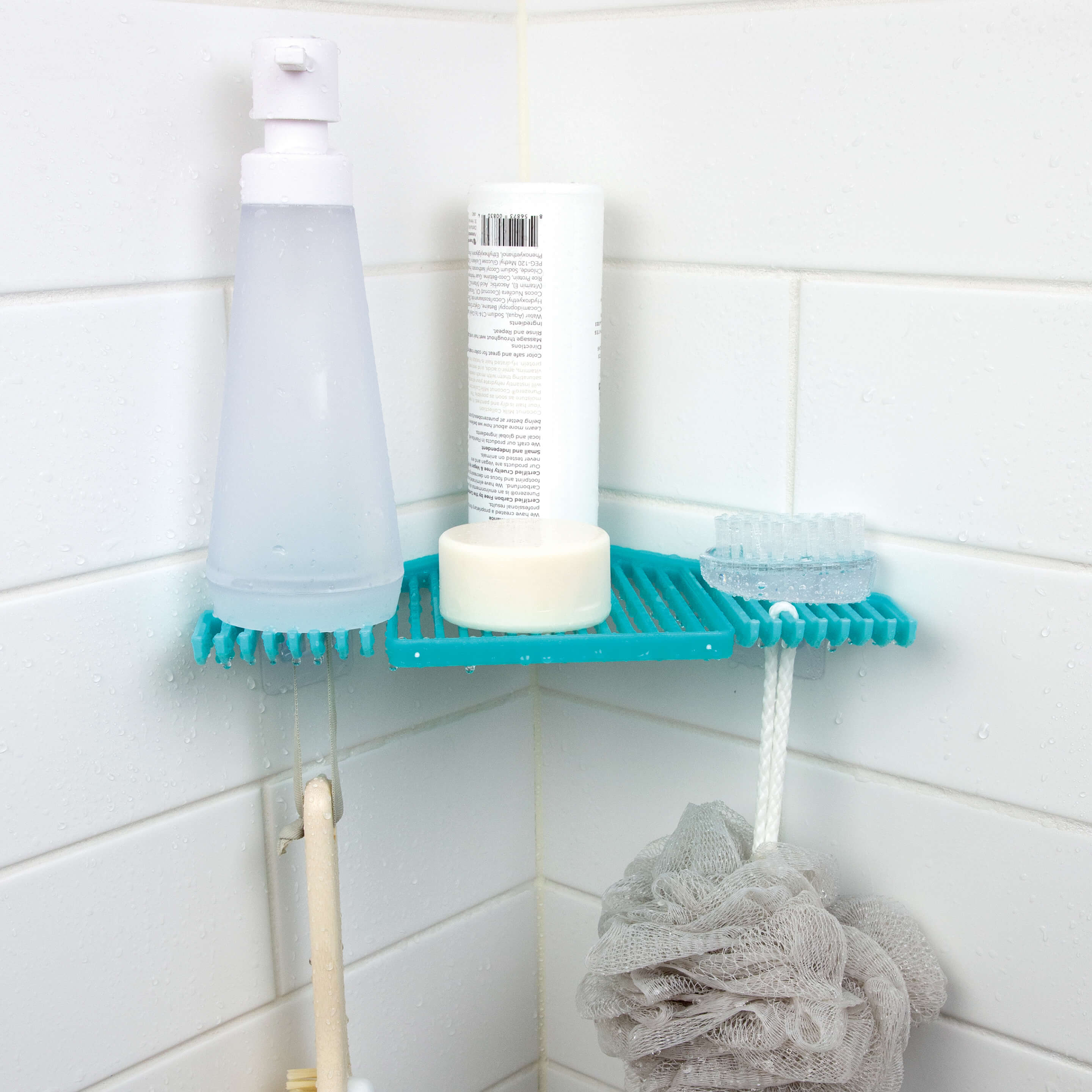 aquafolio corner shower shelf