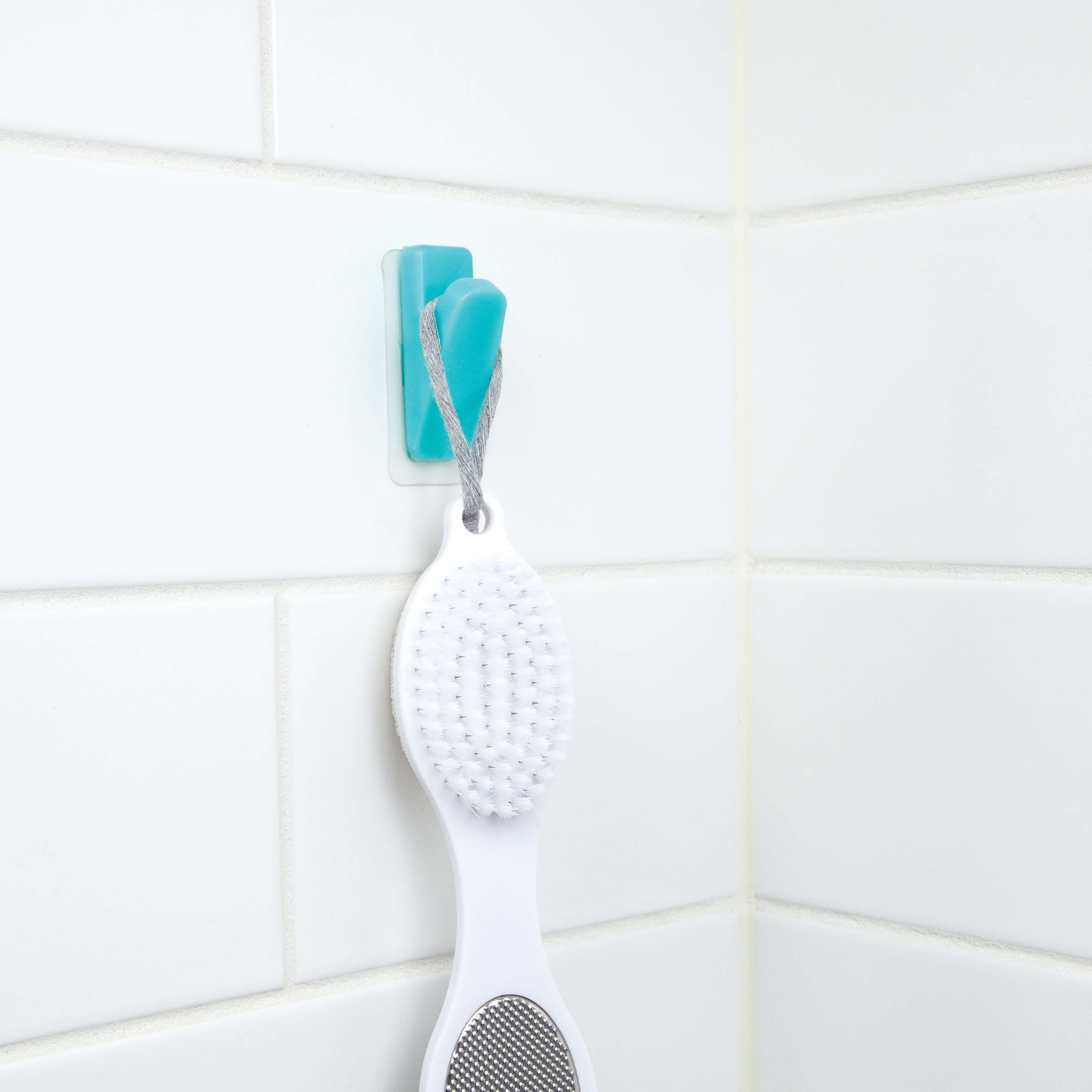 aquafolio set of 3 small hooks with adhesive bracket