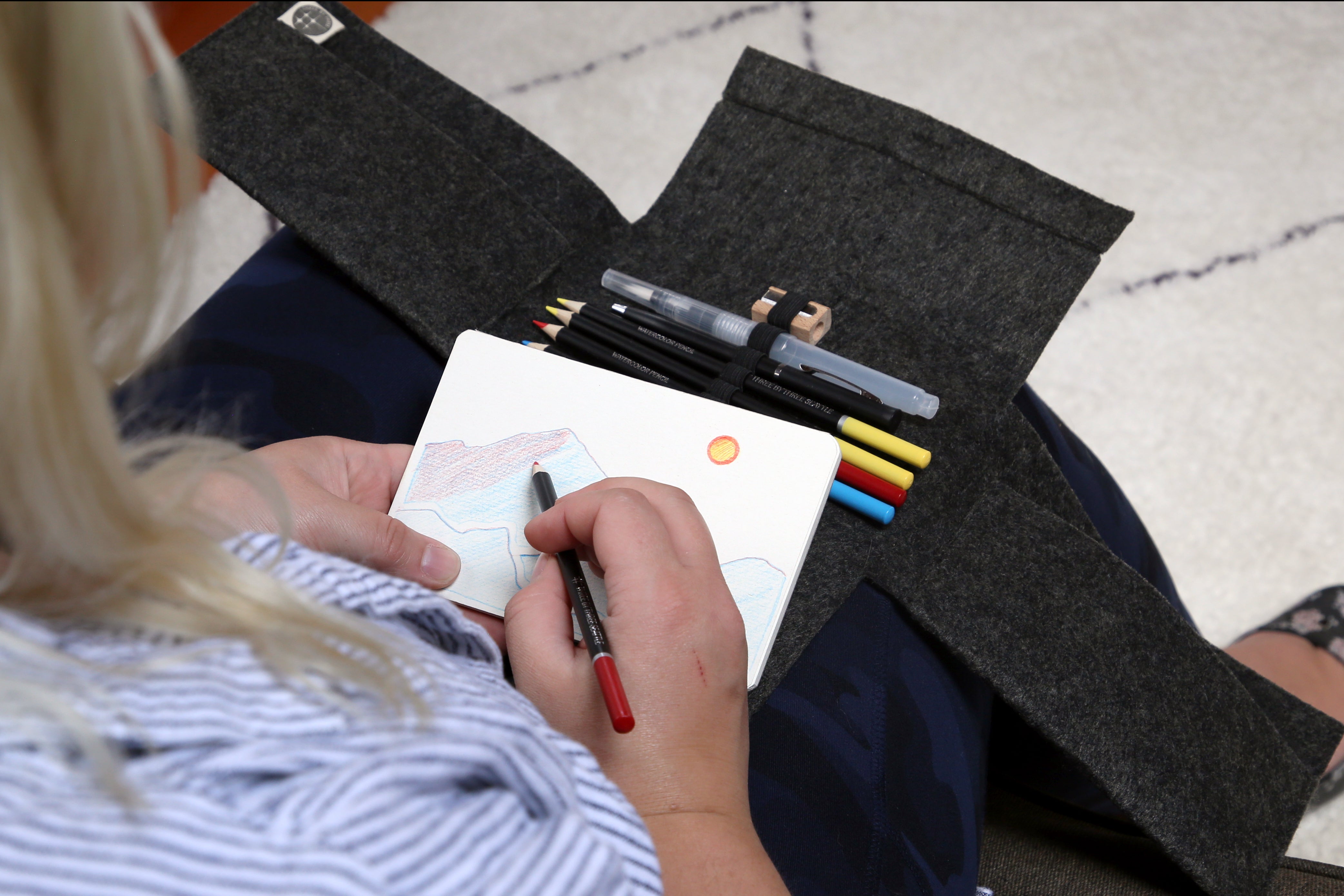 jOTBLOCK travel postcard watercolor pencil set