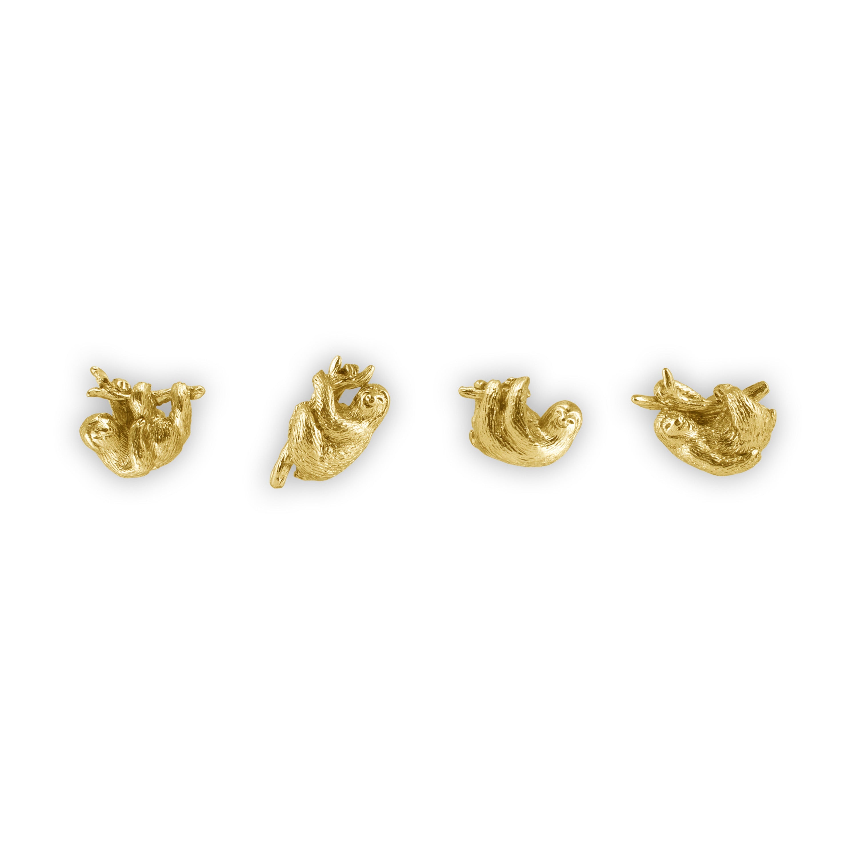 cast metal sloth magnets
