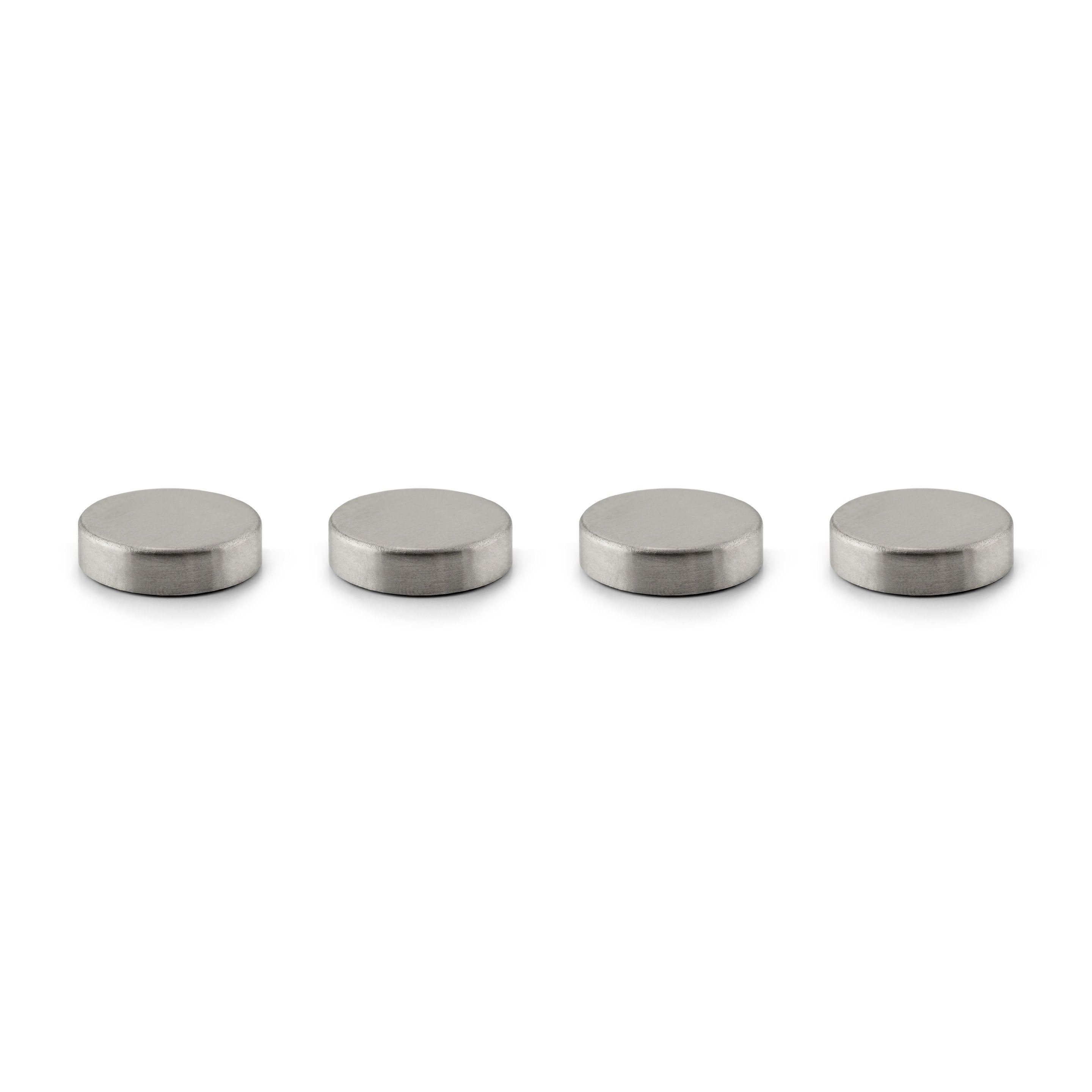 ThreeByThree Seattle Small Snap! Strong Magnets Stainless Steel Pkg/4