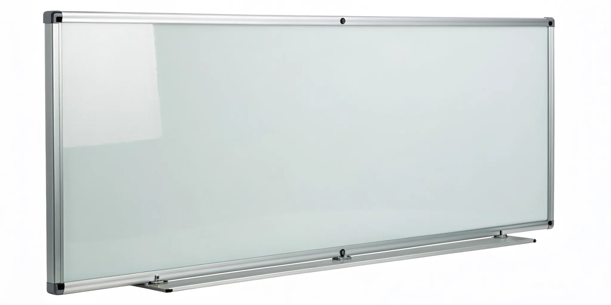 Modern glass magnetic memo board for home and office organization.