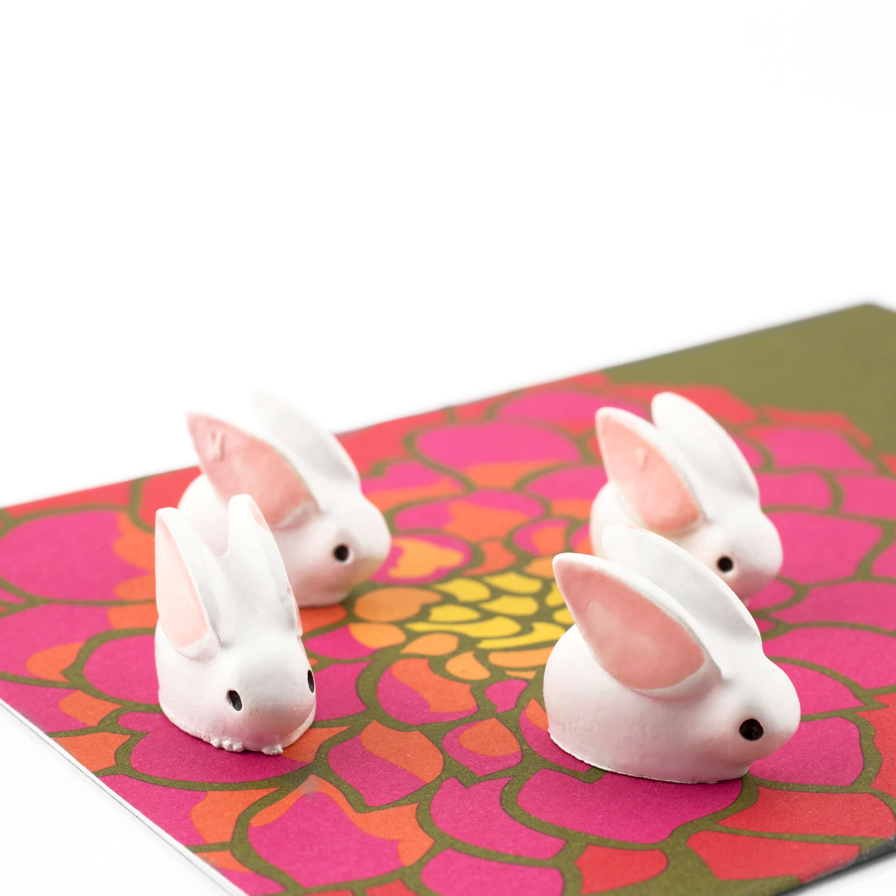 colorful bunny magnets