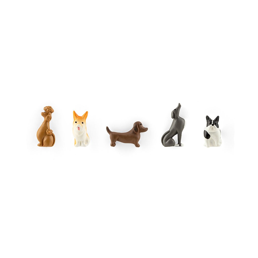 colorful dog magnets