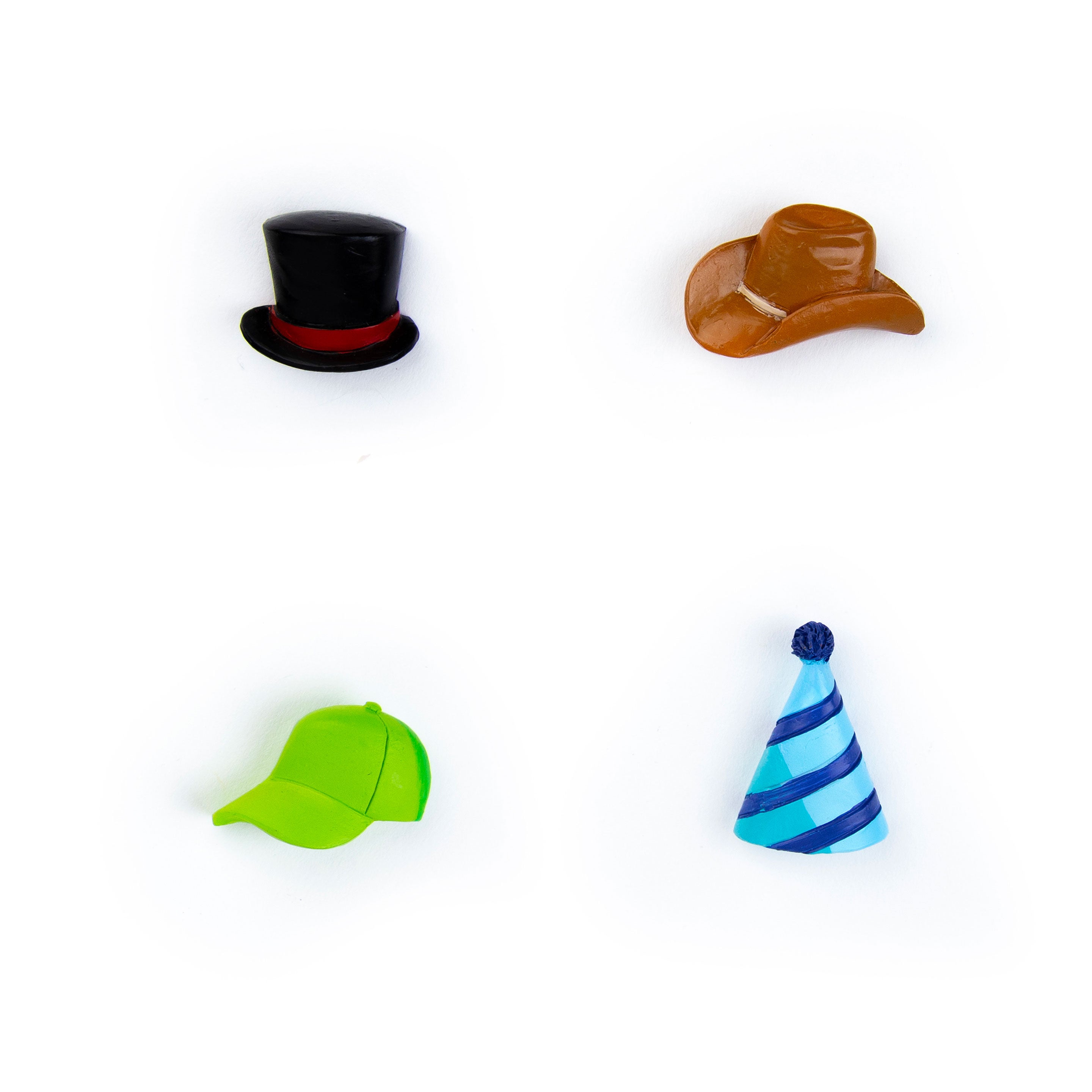 colorful HAT magnets s/4