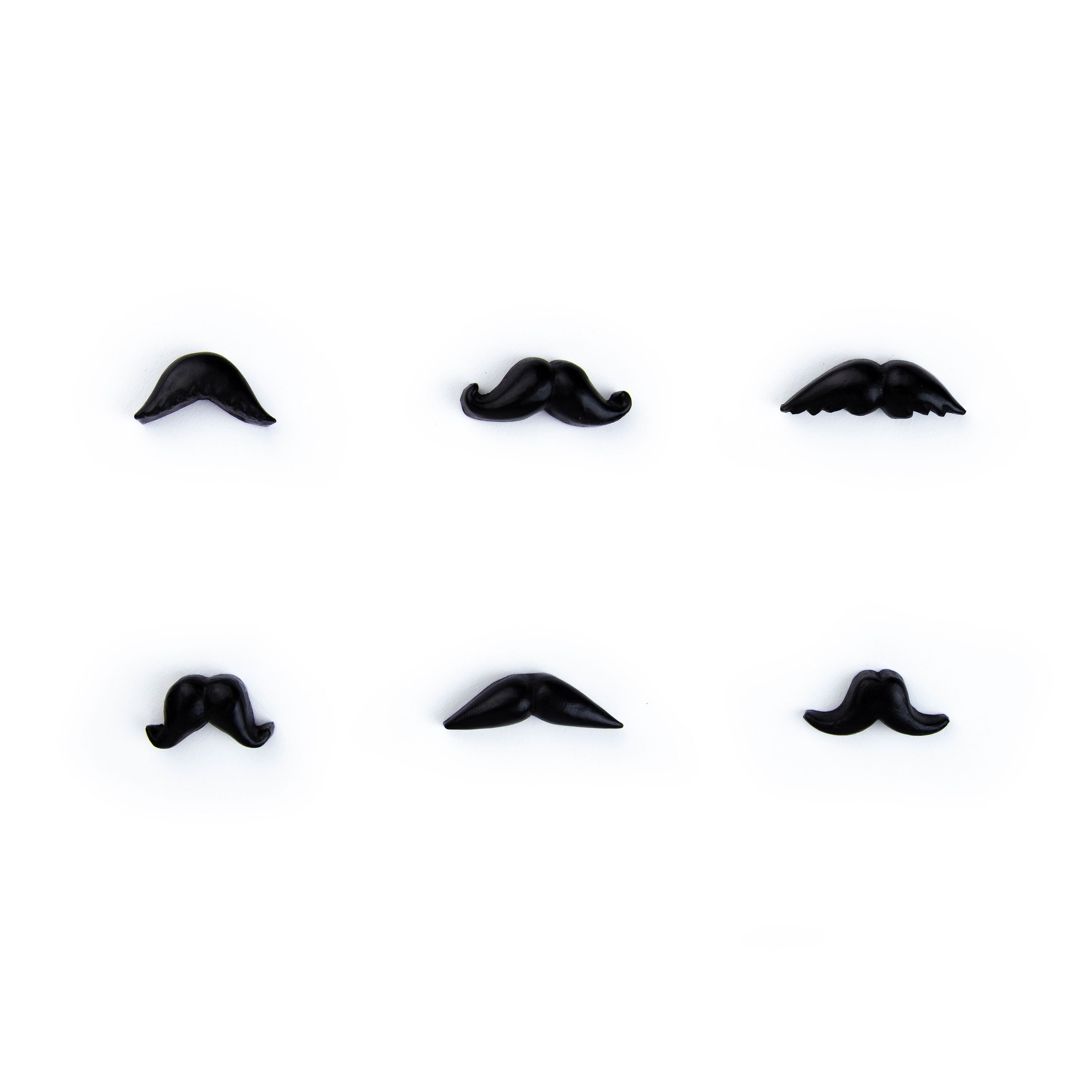 colorful MUSTACHE magnets s/6