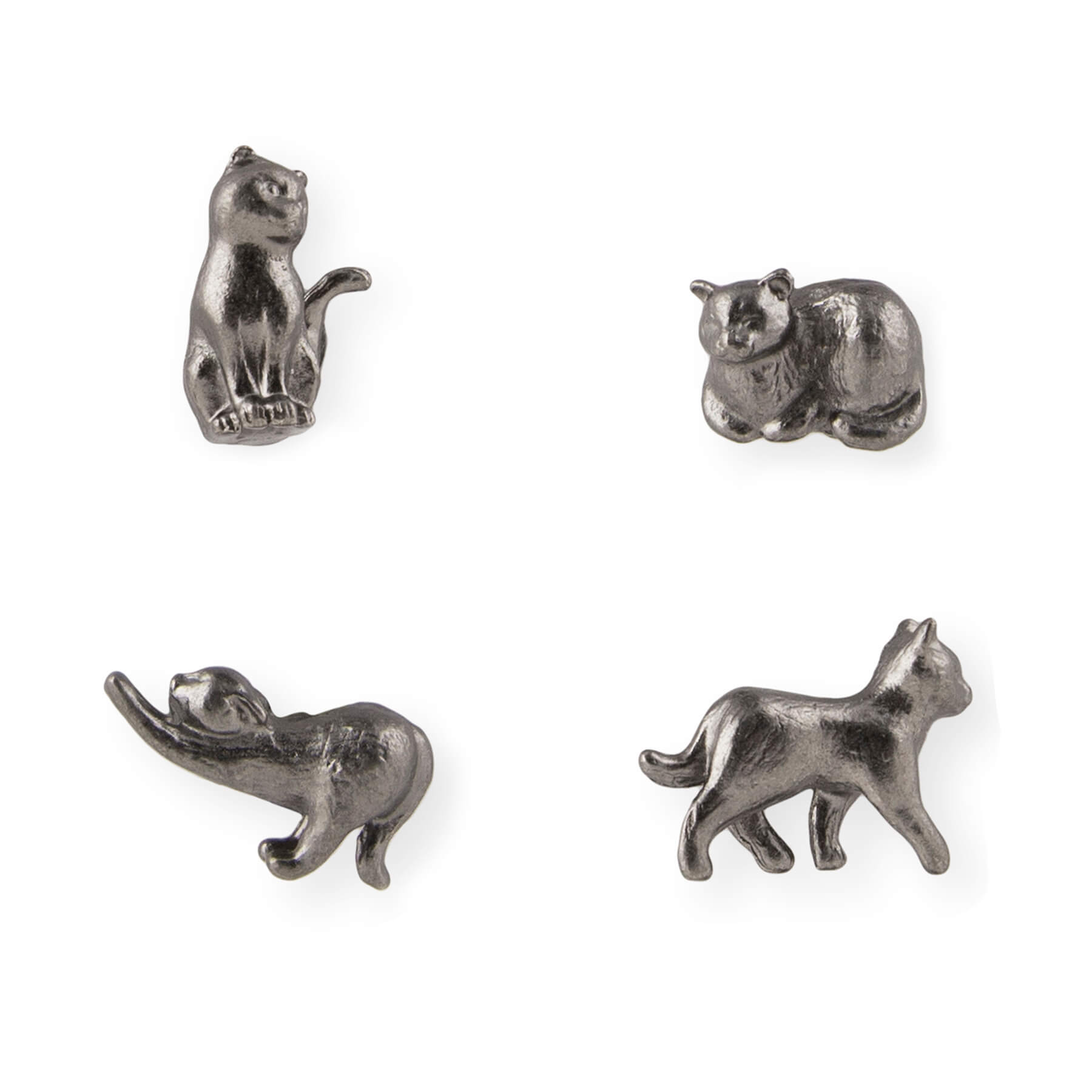 cast metal cat magnets