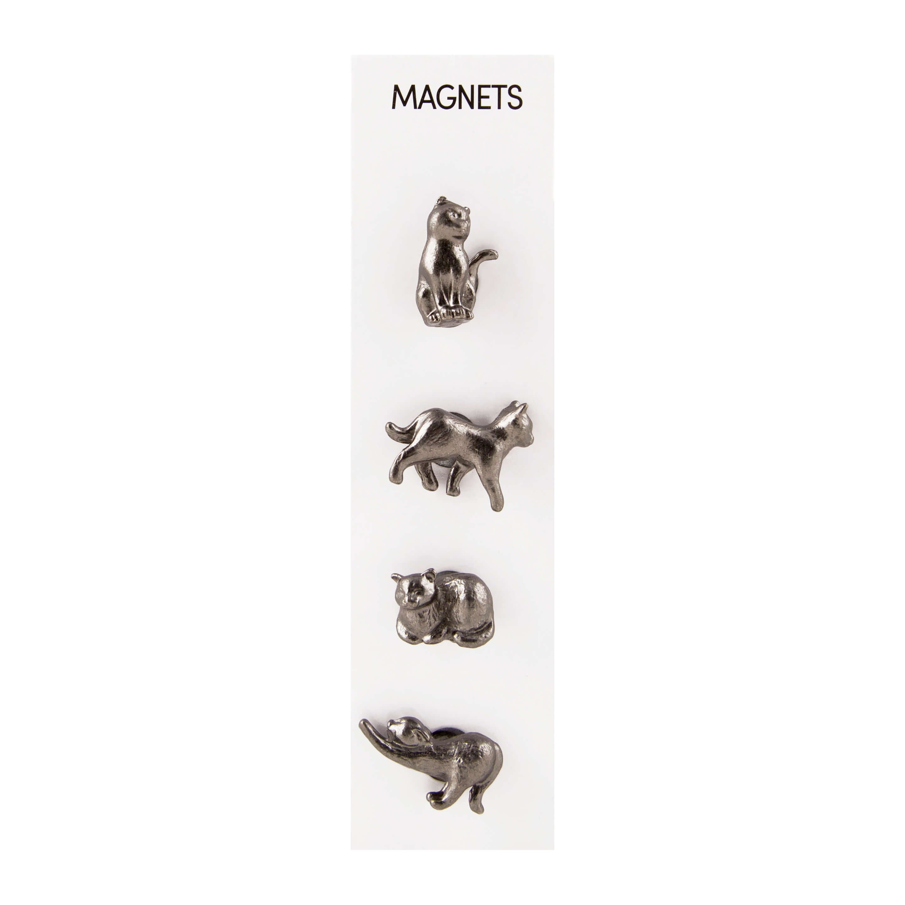 cast metal cat magnets