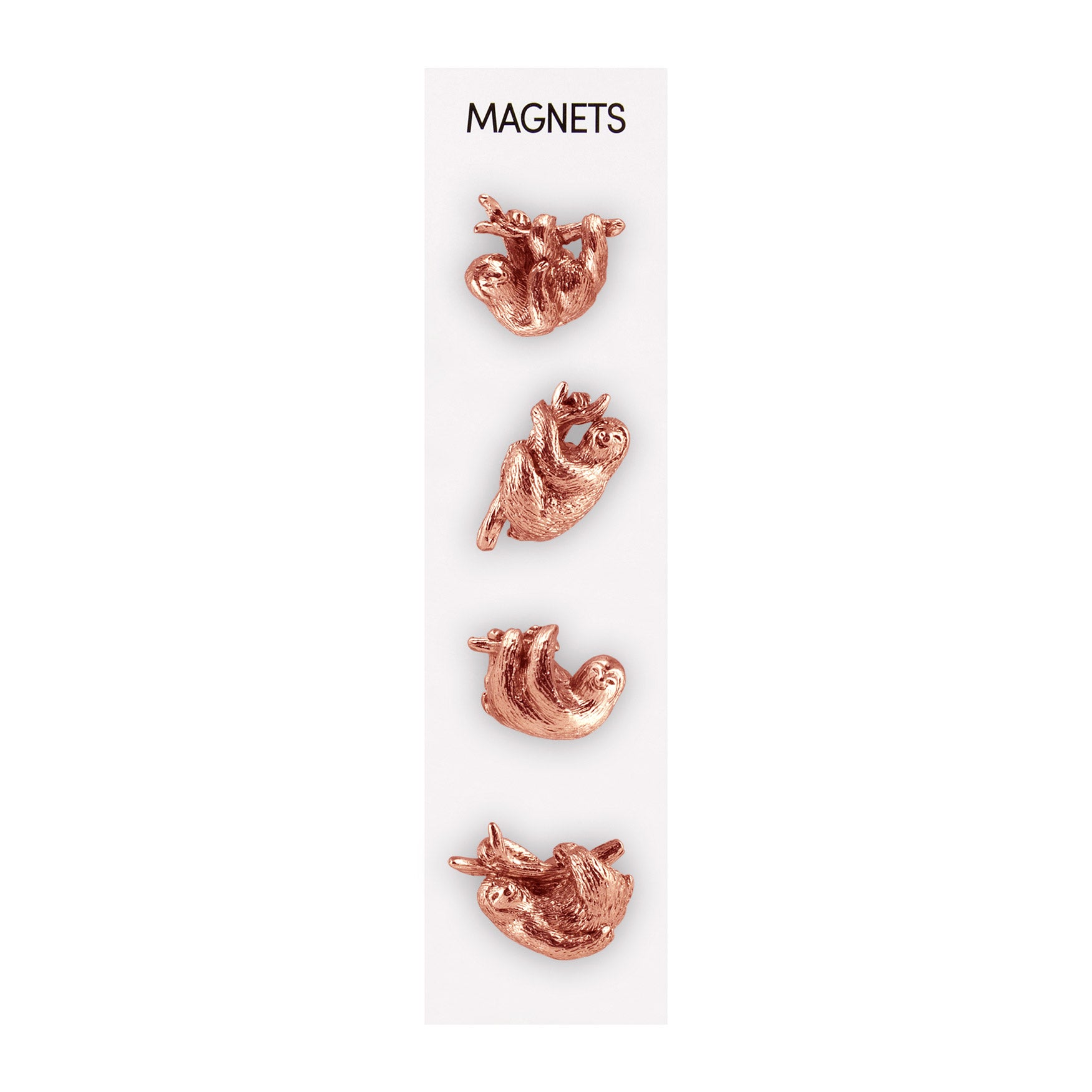 cast metal sloth magnets