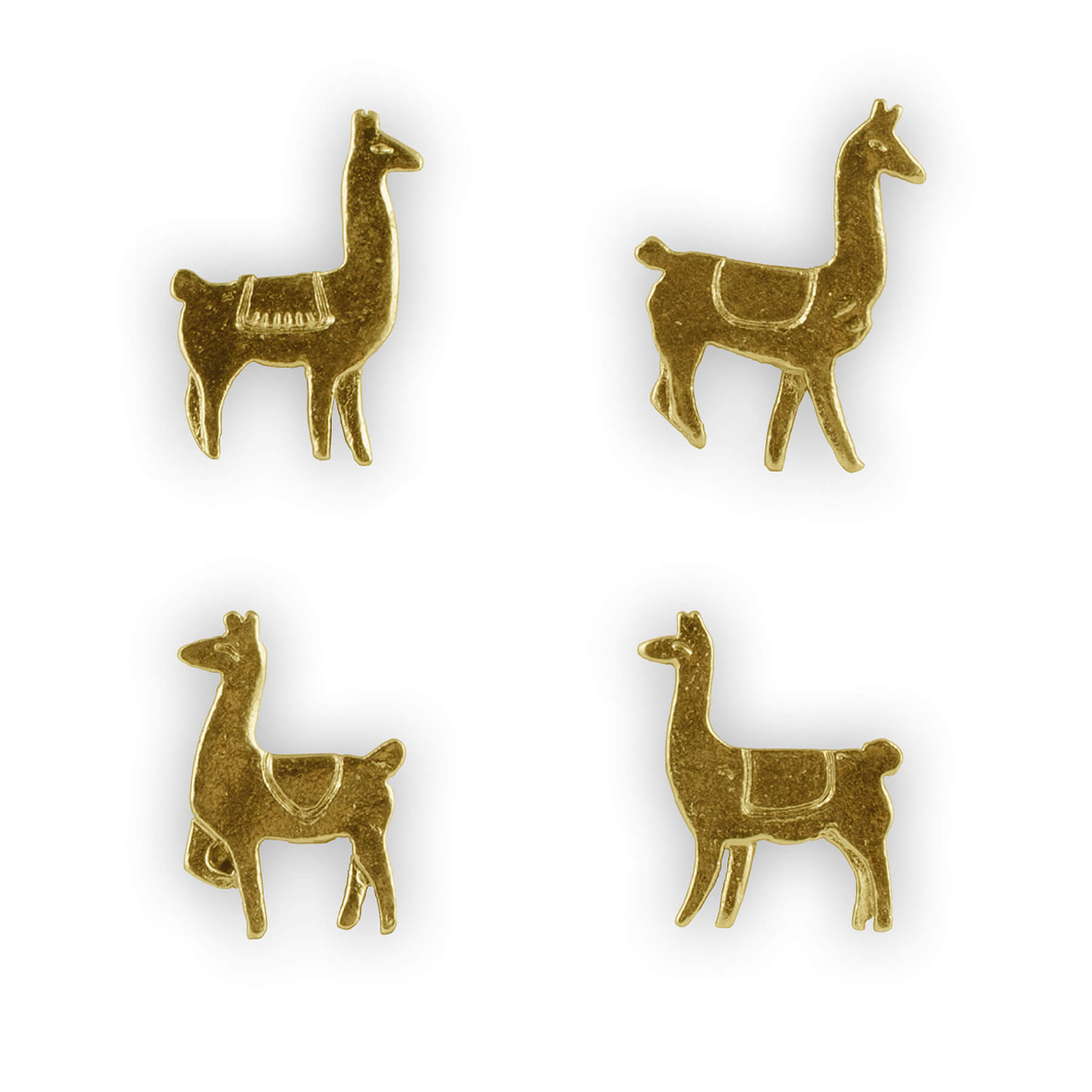 cast metal llama magnets