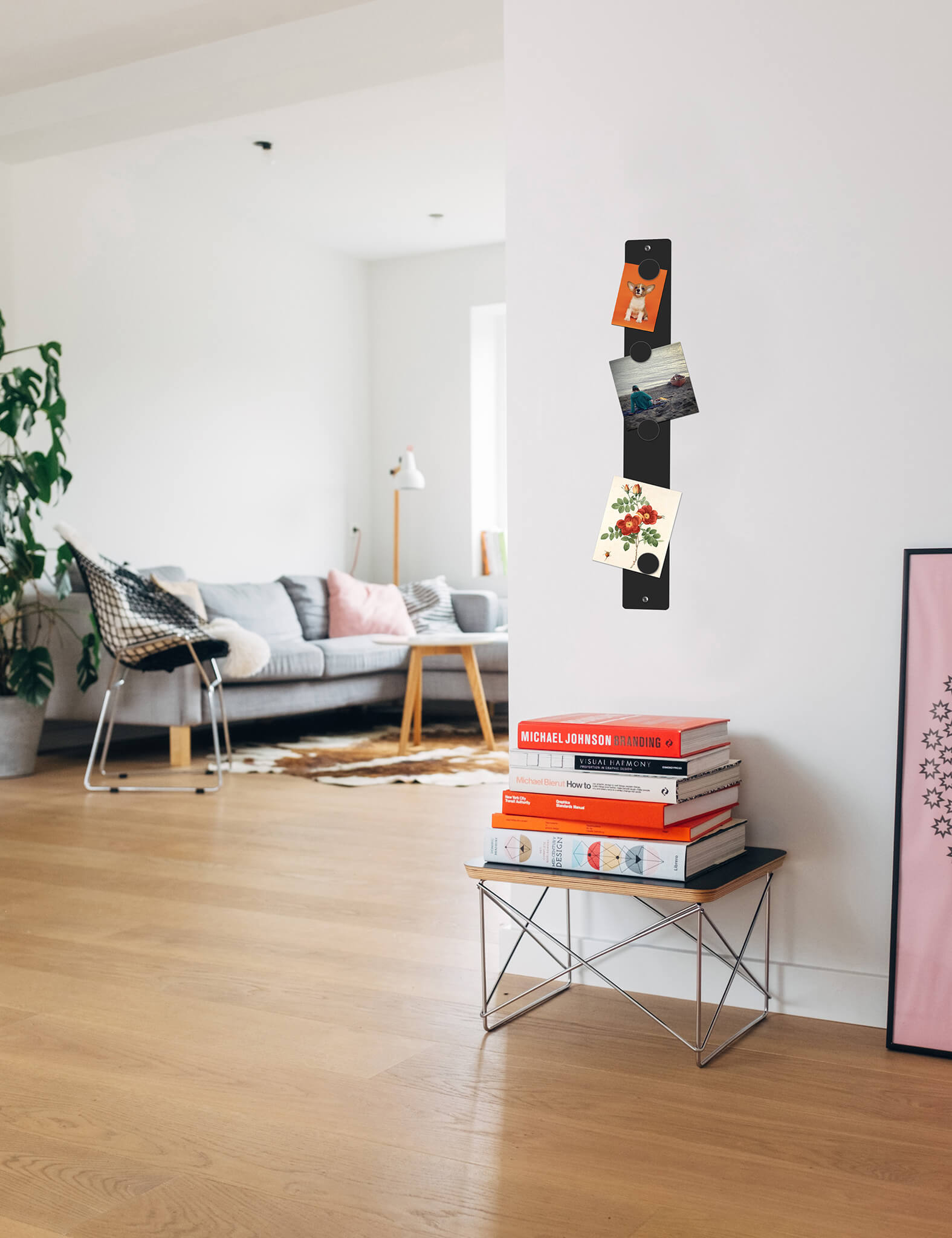 magnetic strip bulletin board long wide