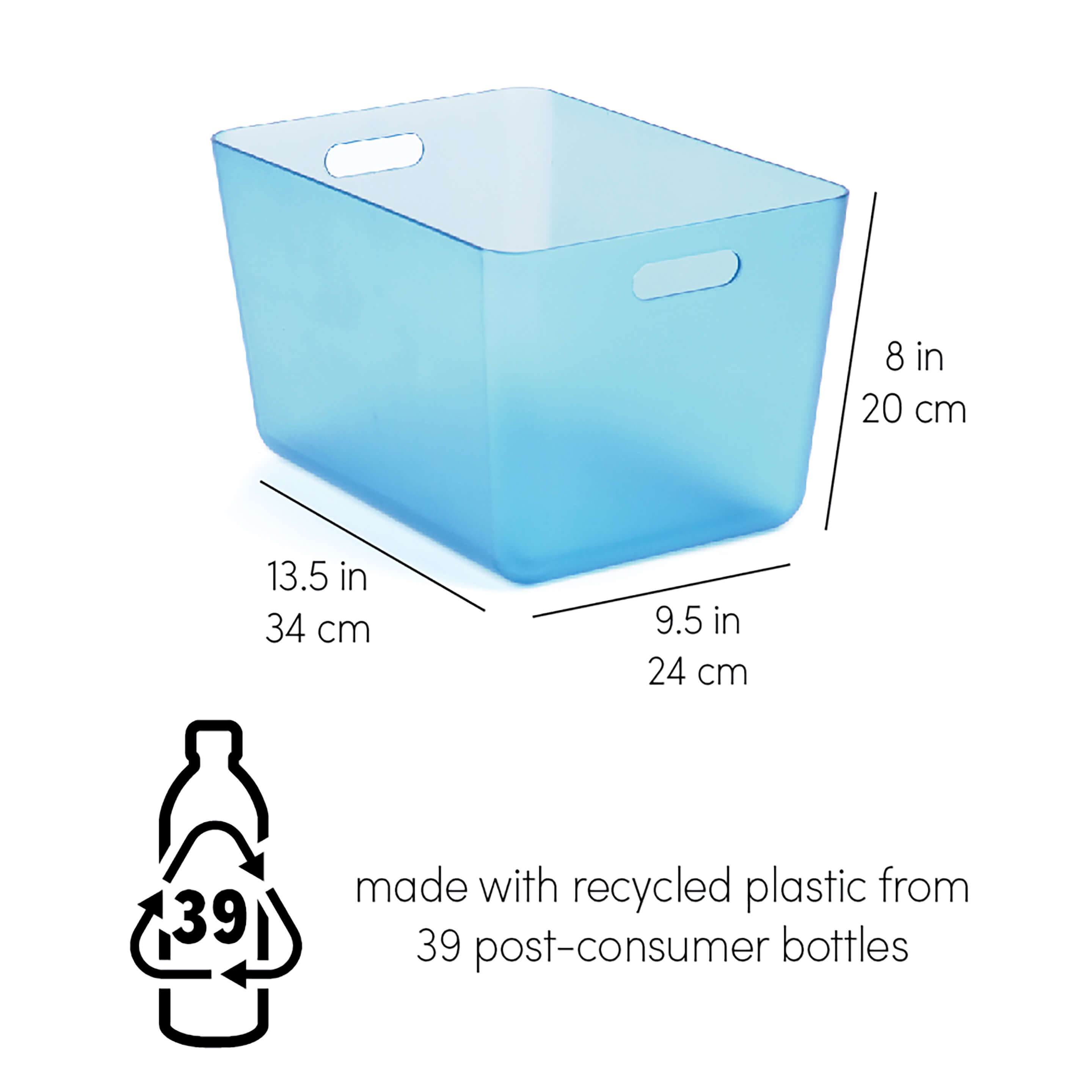 reSTAK recycled storage medium tall + lid