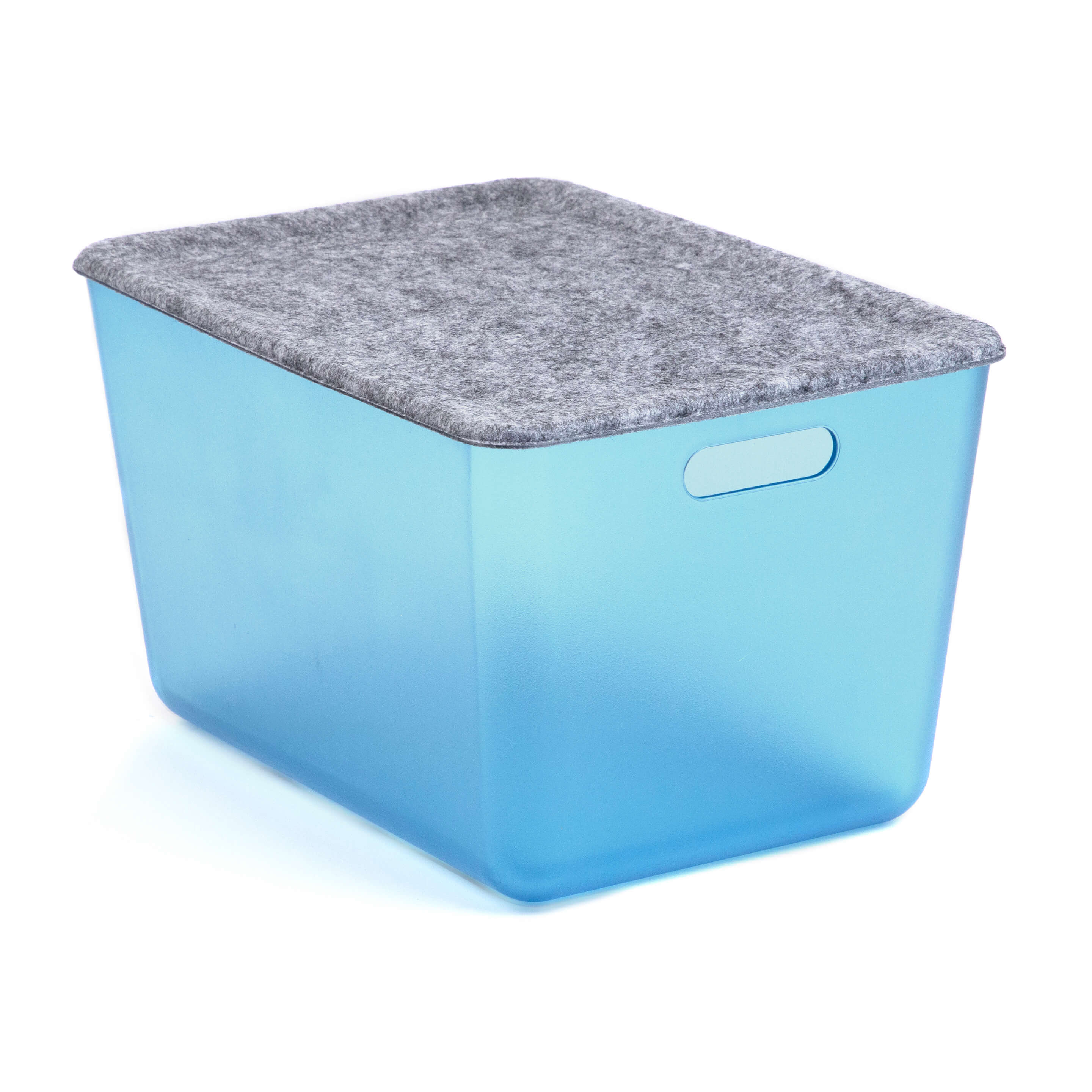 reSTAK recycled FELT medium storage lid + tray