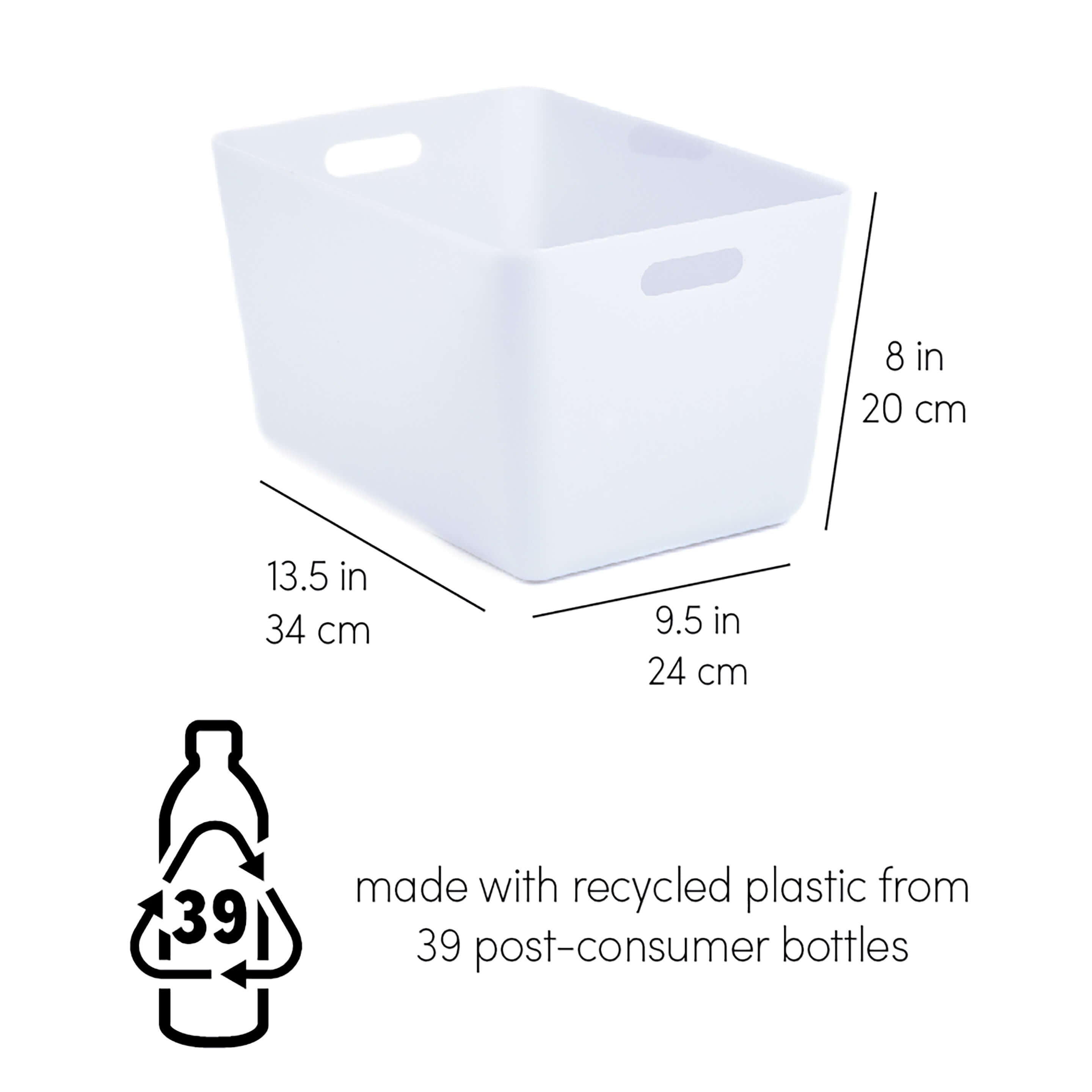 reSTAK recycled storage medium tall + lid