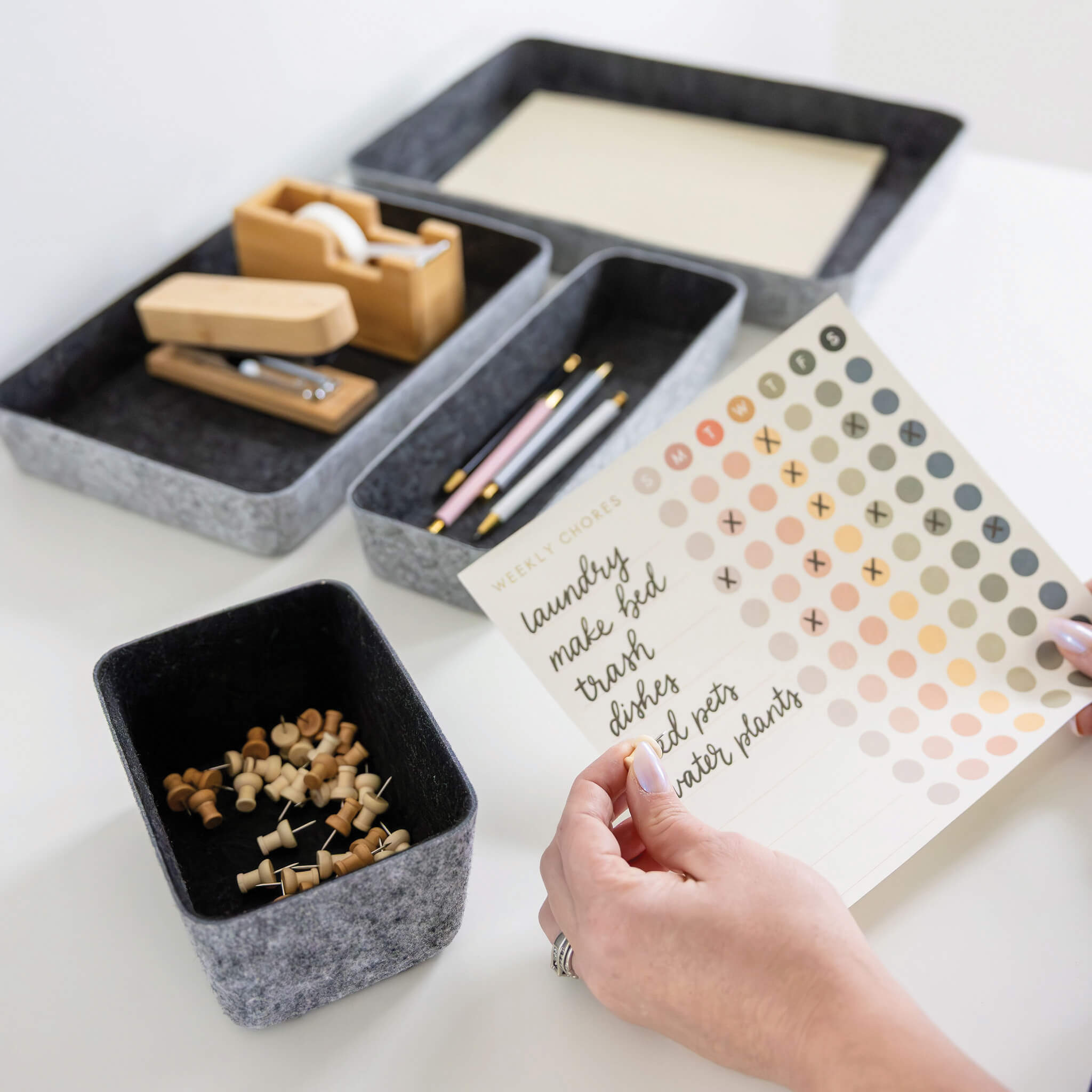 felt·like·it!™ Paper Tray Tapered Storage Bins