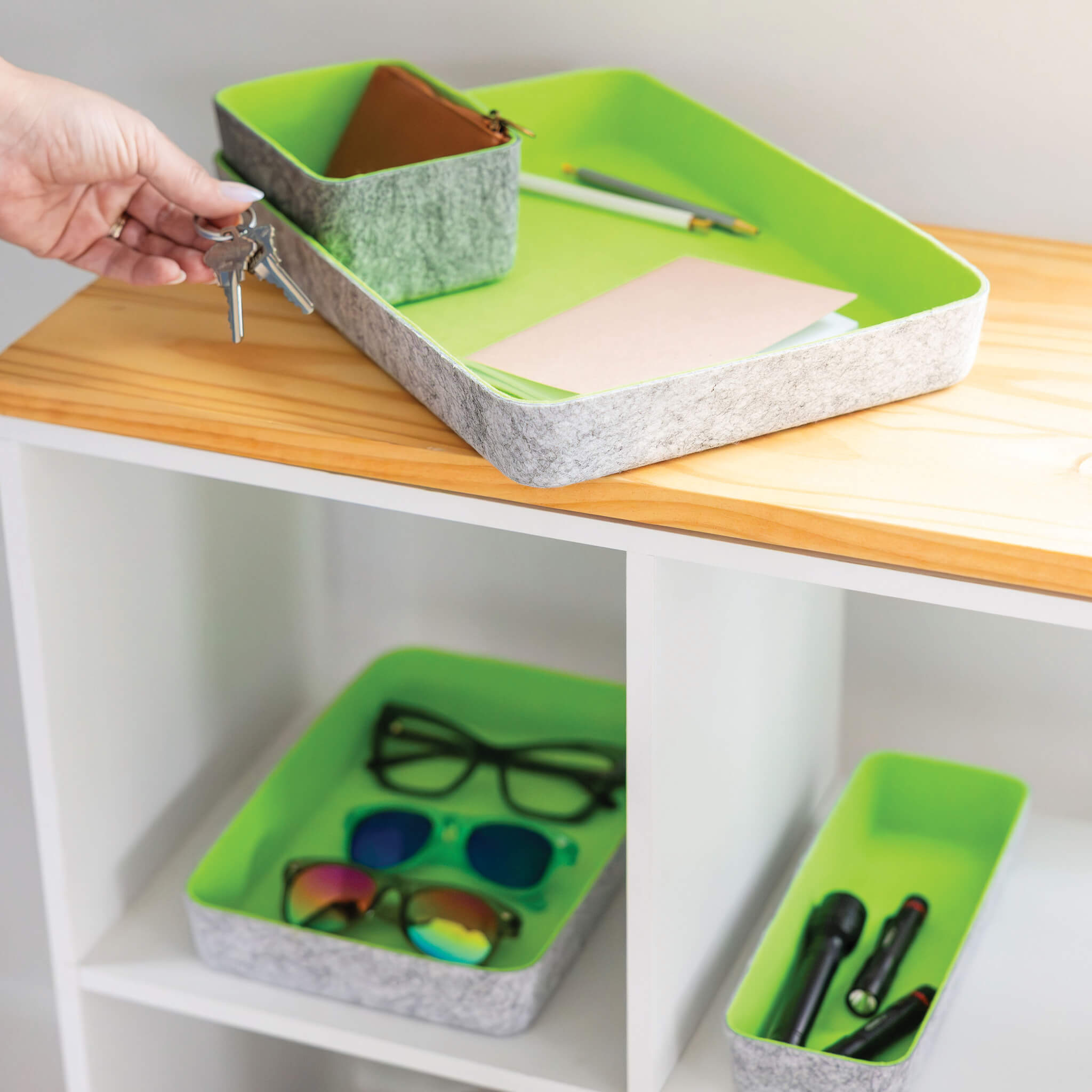felt·like·it!™ Paper Tray Tapered Storage Bins