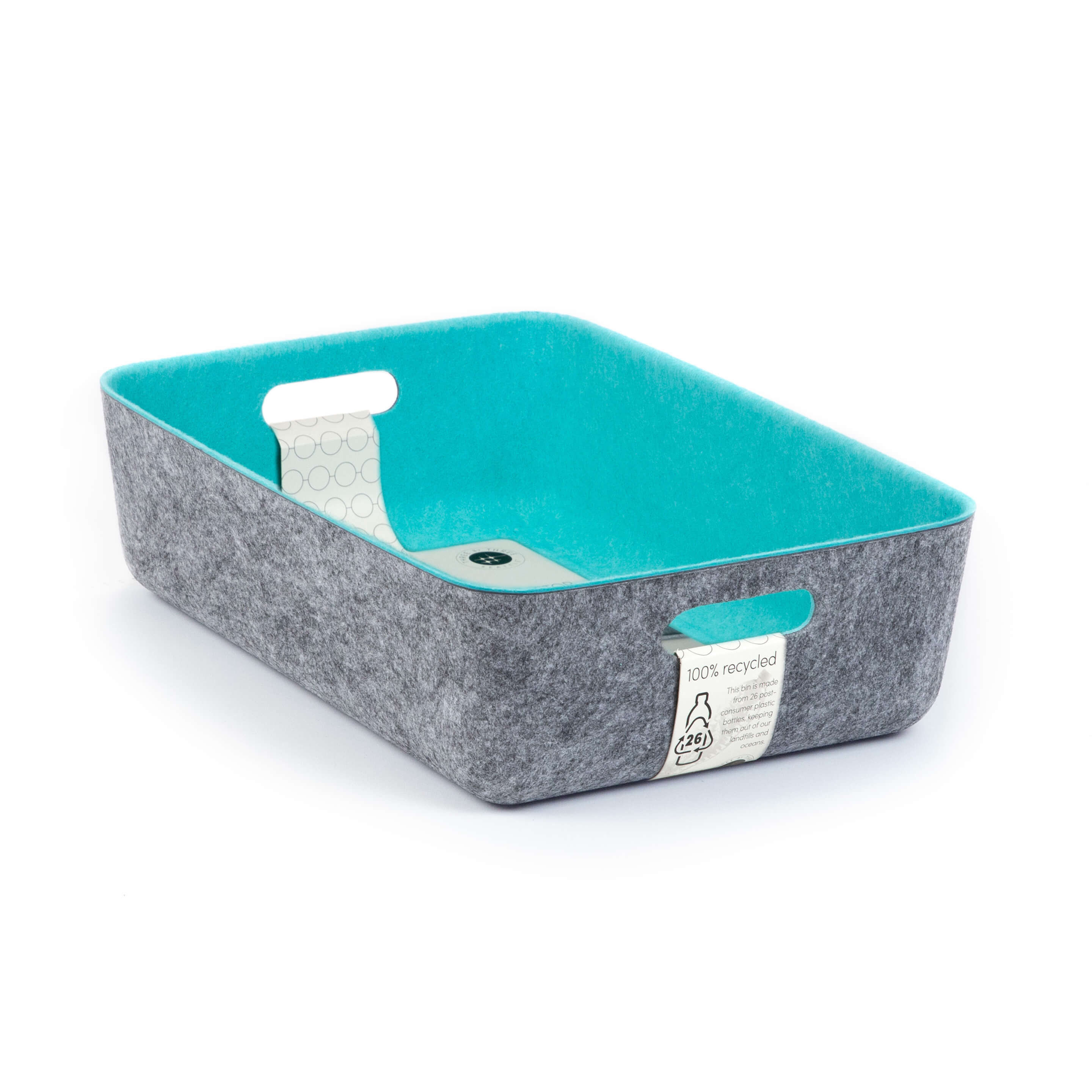 reSTAK recycled FELT storage medium short bin