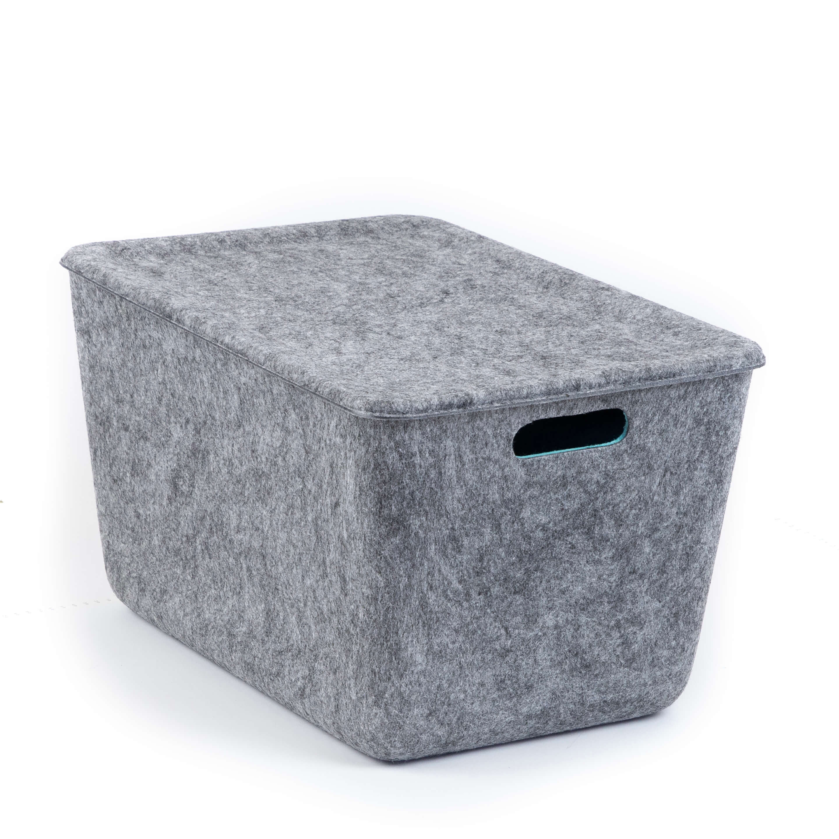 reSTAK recycled FELT storage medium tall + lid