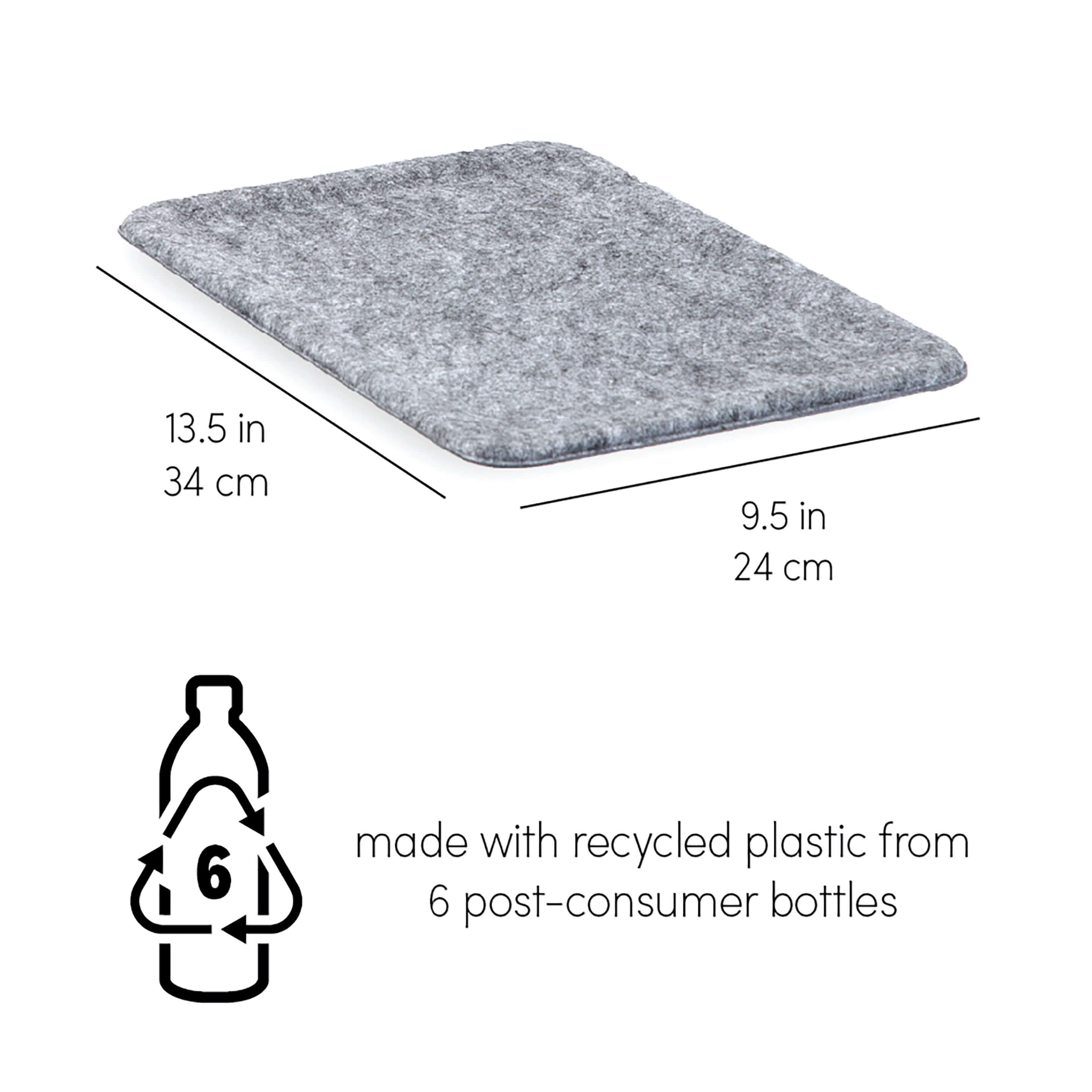 reSTAK recycled FELT medium storage lid + tray