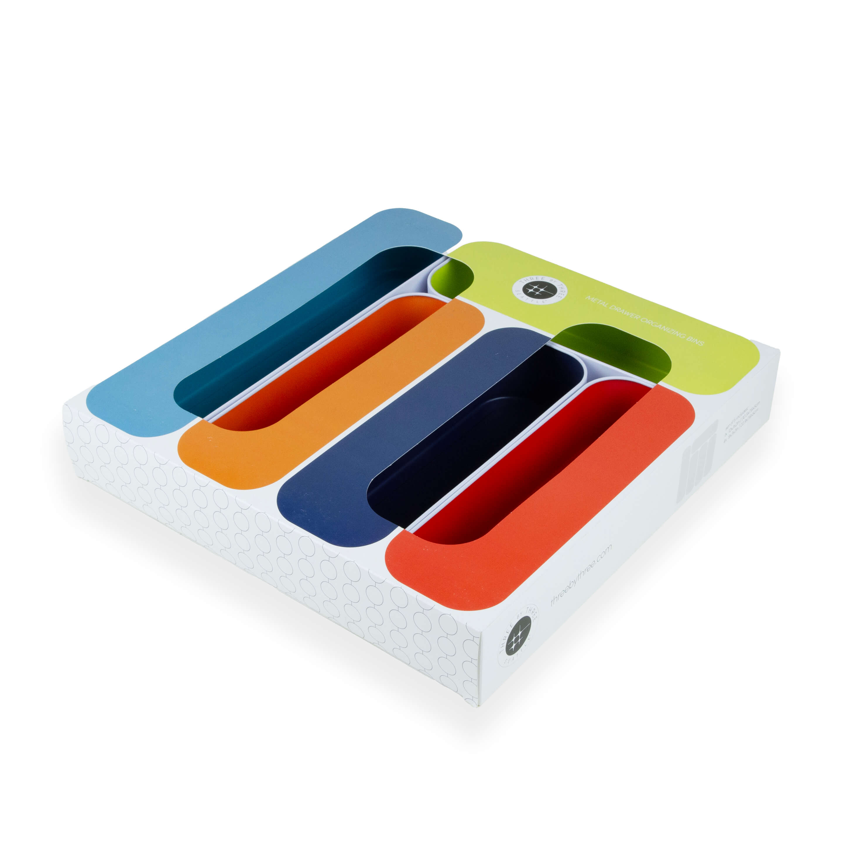 metal stacking bins + drawer organizers sets of 5 utensil 2"
