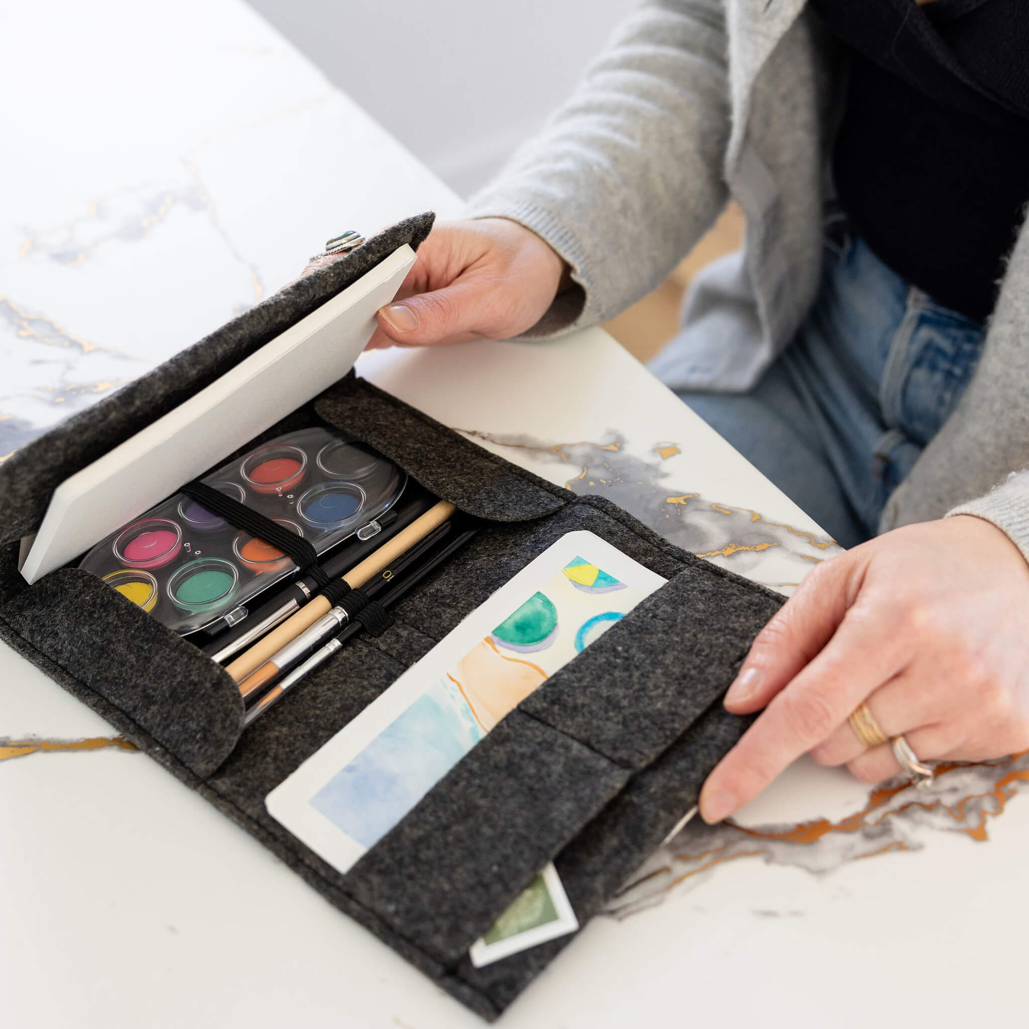 jOTBLOCK travel postcard watercolor paint set