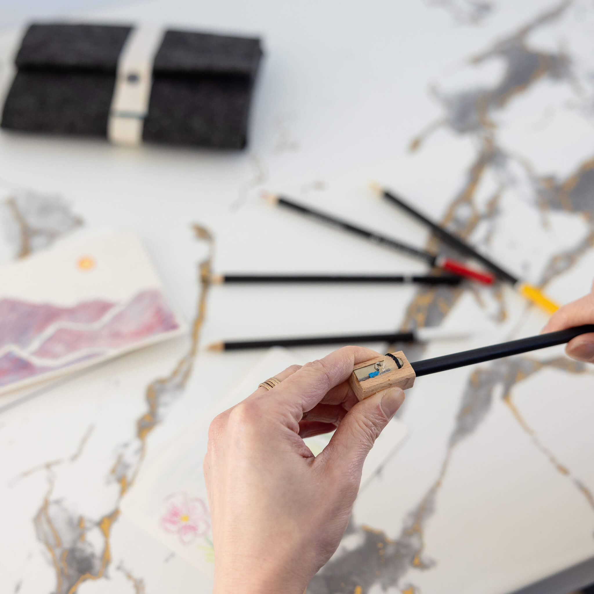 jOTBLOCK travel postcard watercolor pencil set