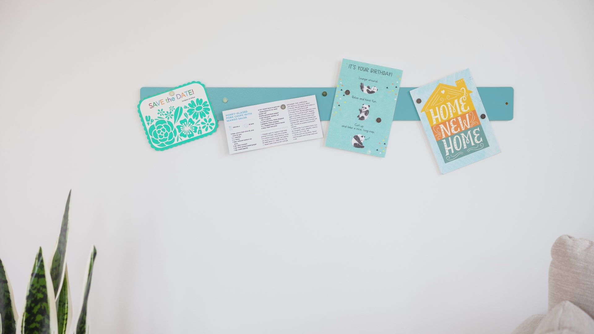 large magnetic strip bulletin board