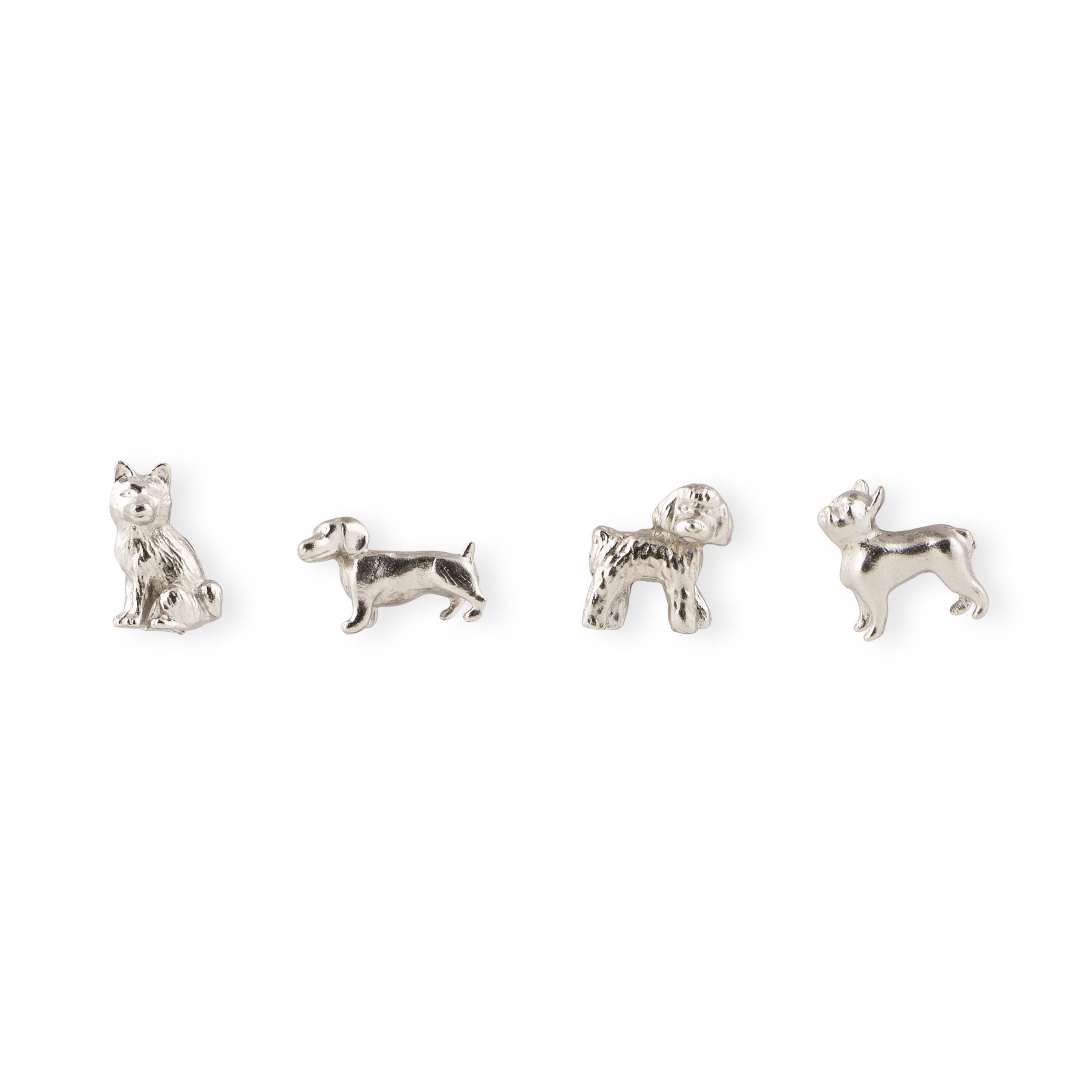 cast metal dog magnets
