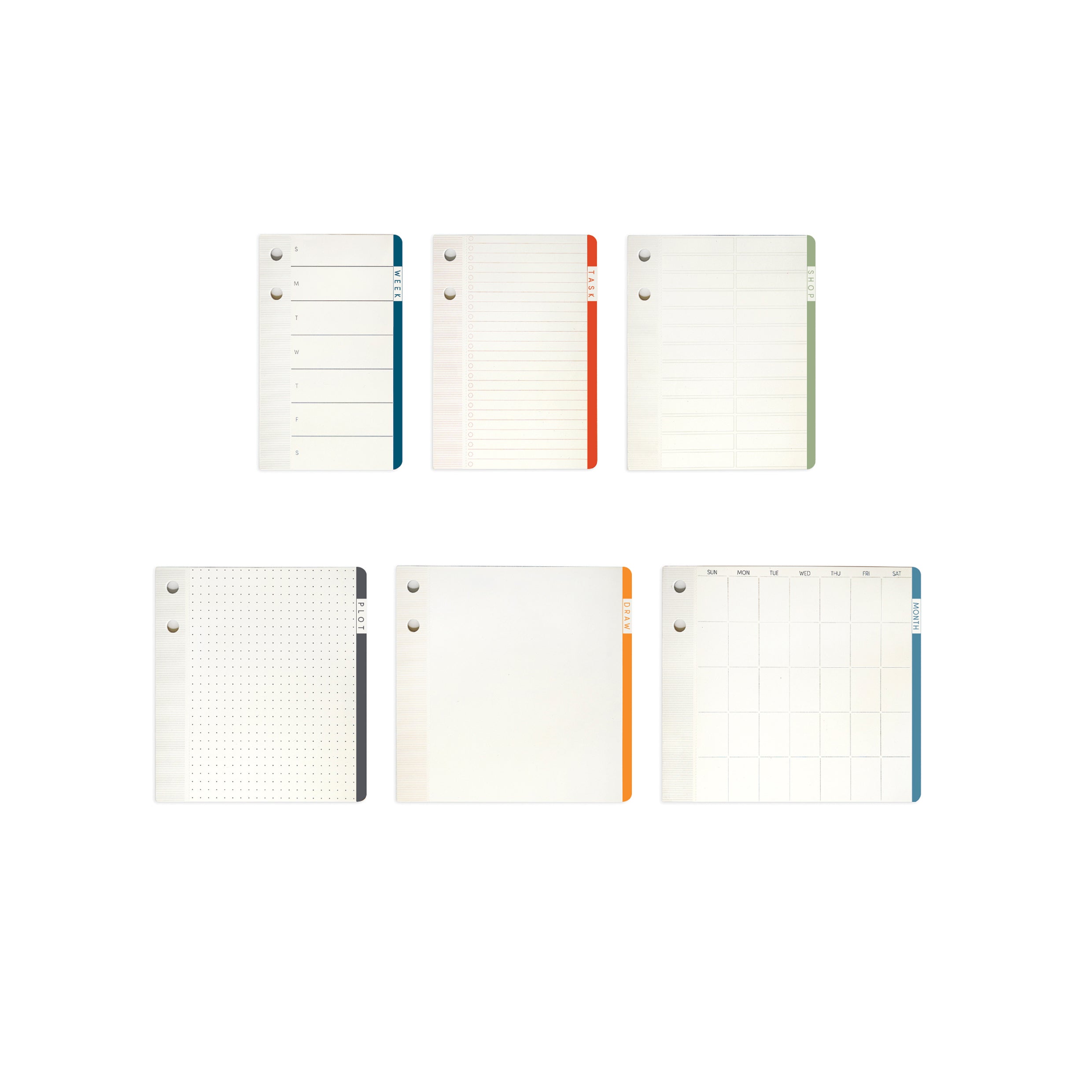 Jot 'N Plot Recycled Organizer Sticky Pads & Notebook